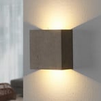 Yva - LED wall light, concrete