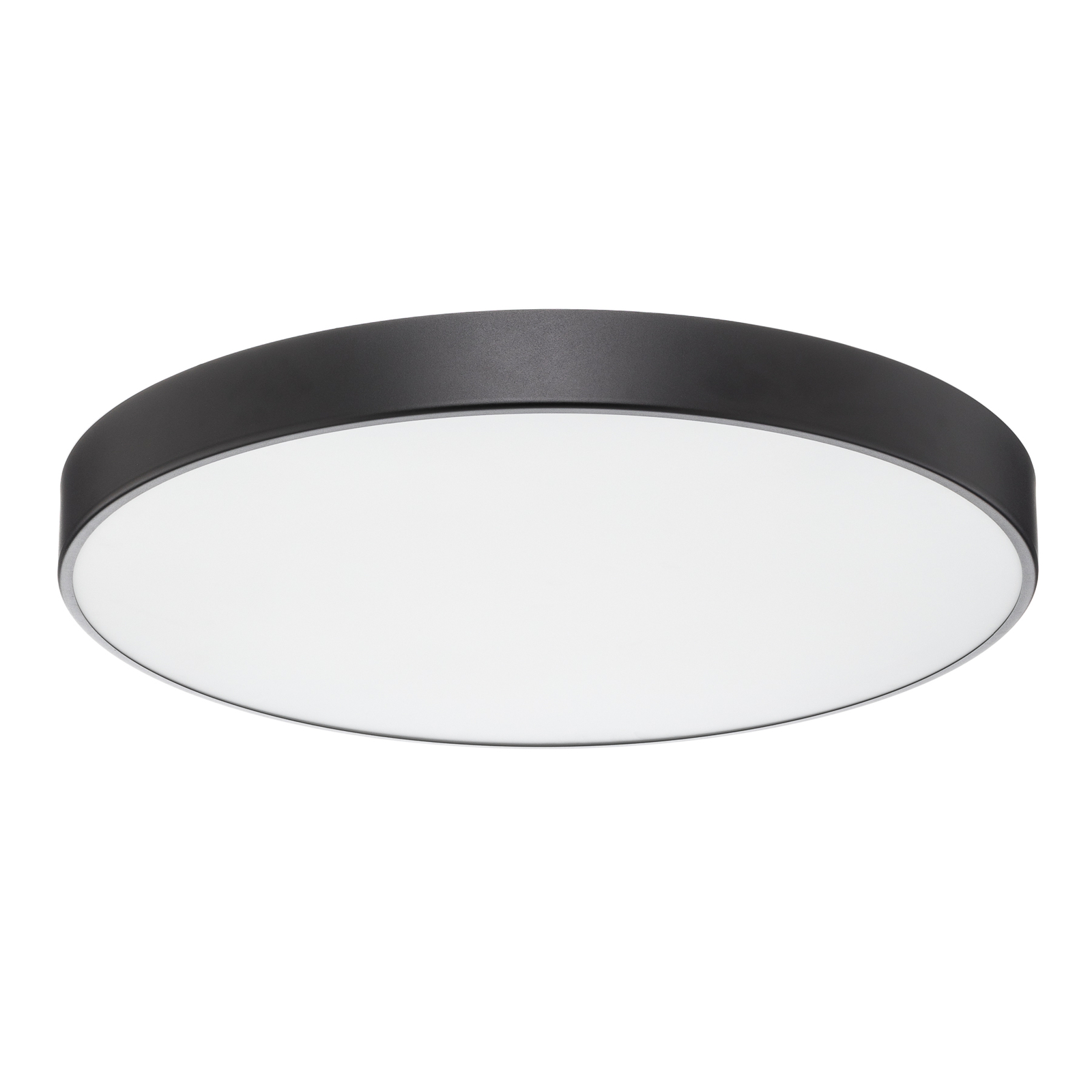 Cleo ceiling lamp, glass diffuser black Ø 78 cm