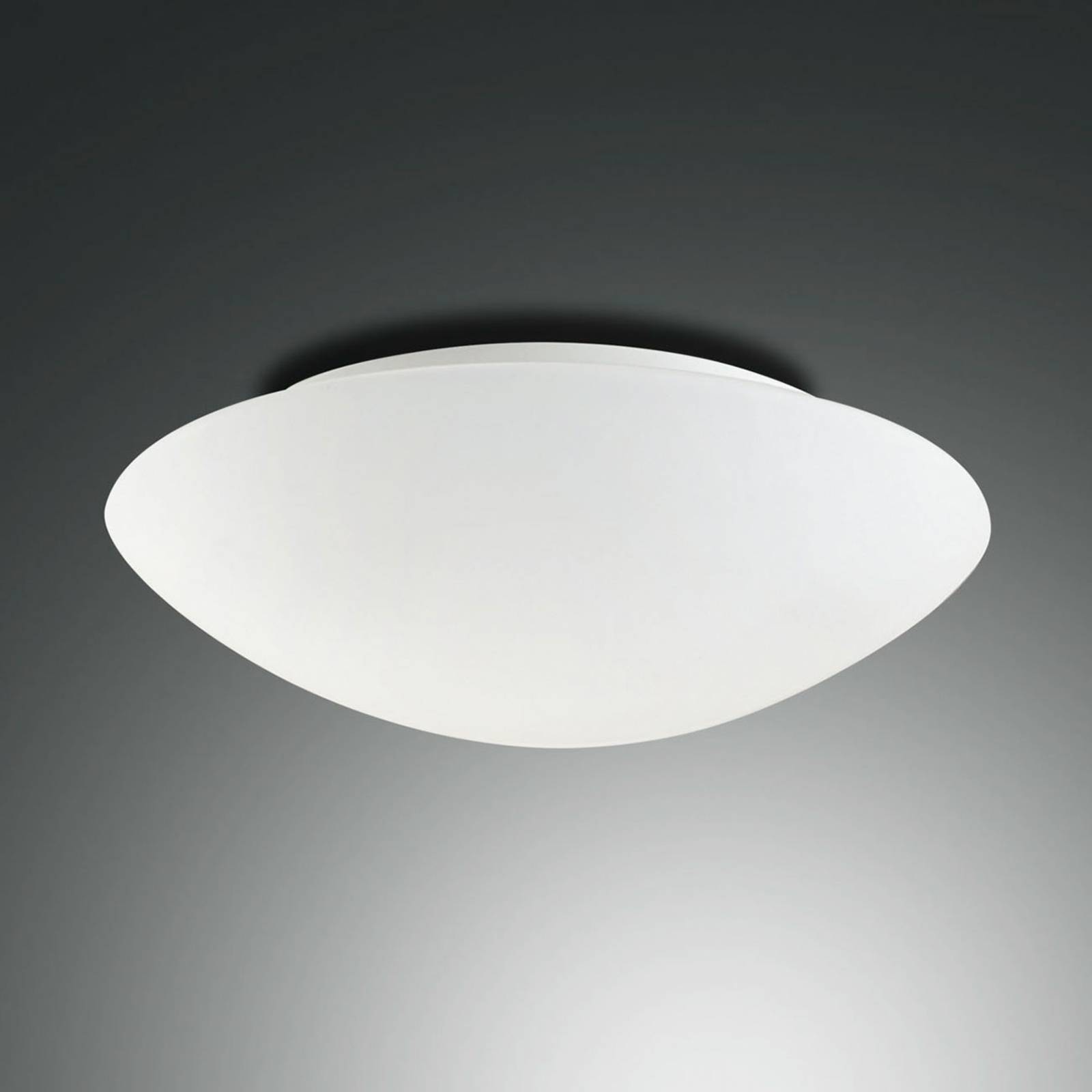 Lampa sufitowa Pandora, Ø 25 cm, szkło, biały