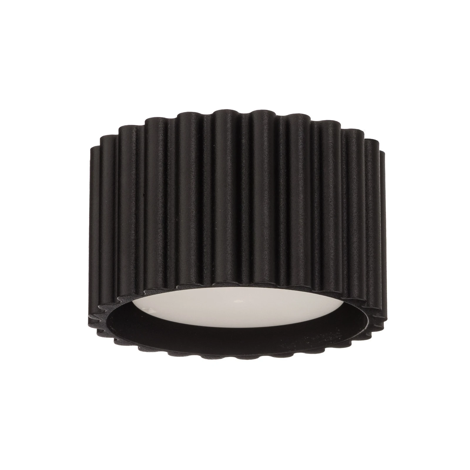 Lampa sufitowa Aura 1, czarna, 1-punktowa, Ø 10 cm, GX53