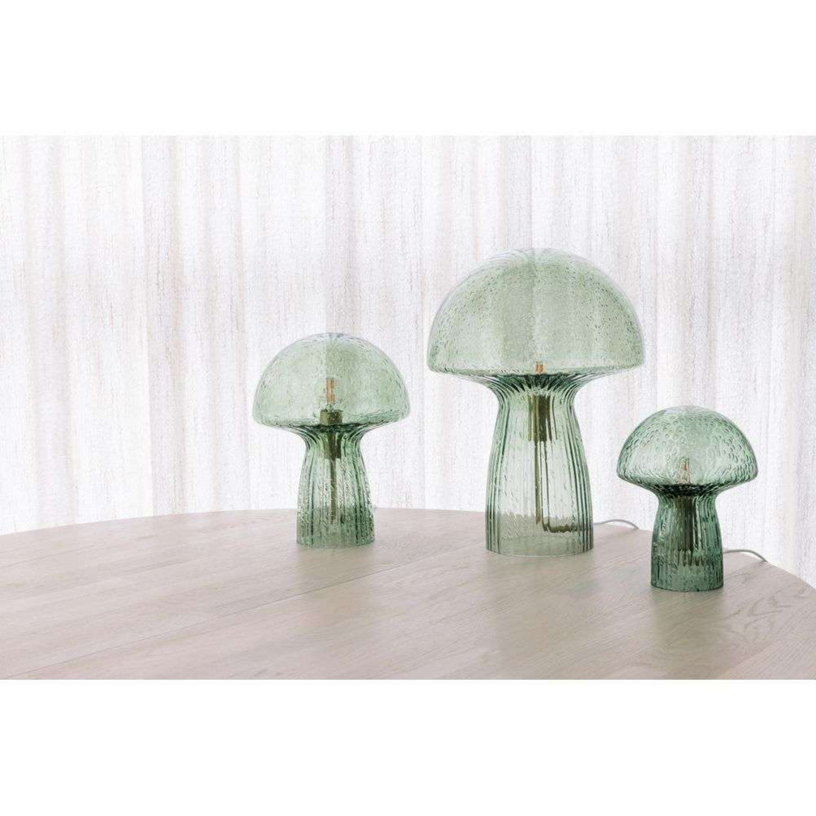 Lampada Da Tavolo A Fungo In Vetro LED Con Telecomando - Luce Da Scrivania Con Timer E 3 Colori (Bianco/Neutro/Caldo), Alimentazione USB Per Camera, Soggiorno, Ufficio