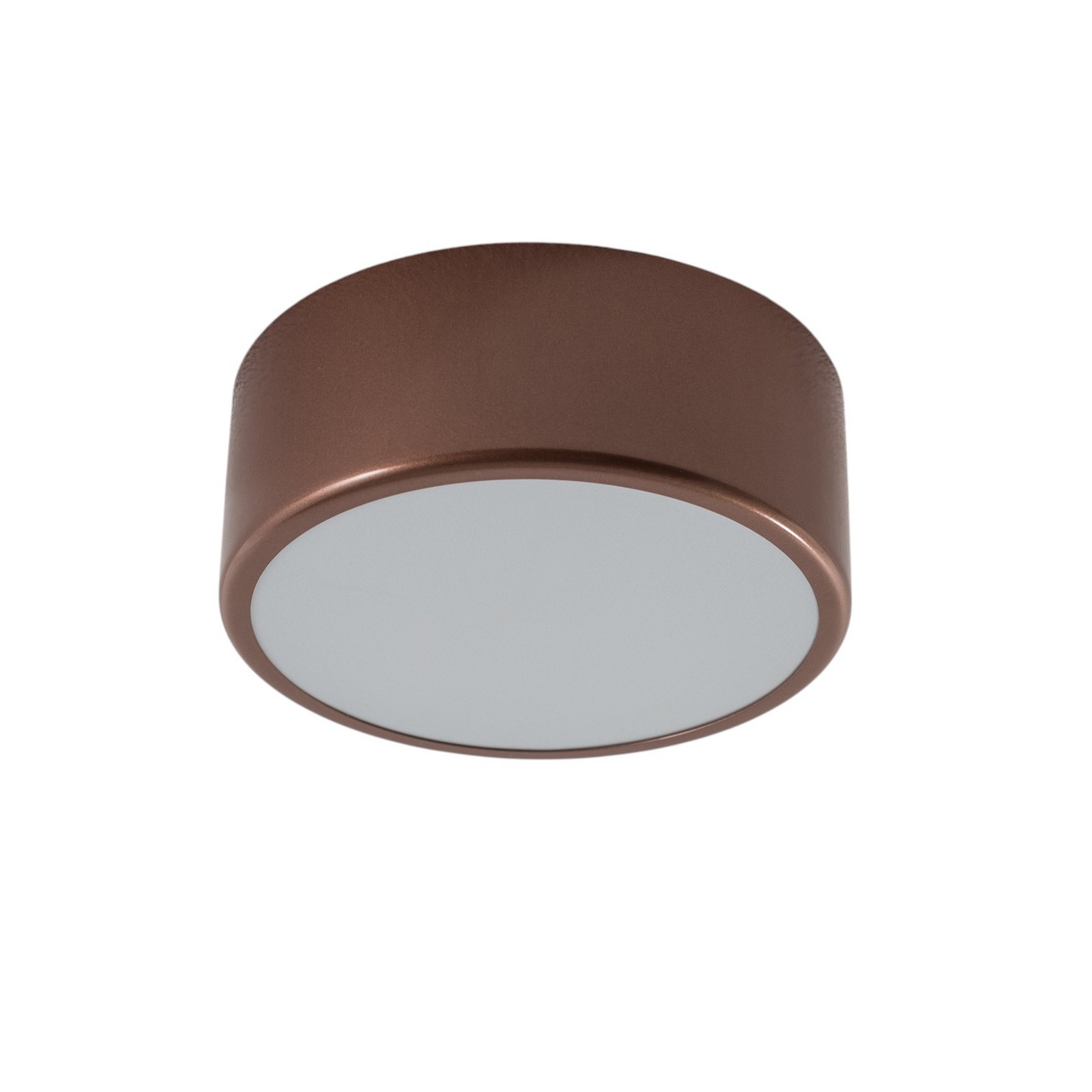 Plafonnier Cleo, Ø 20 cm, IP54, couleur cuivre, métal, E27