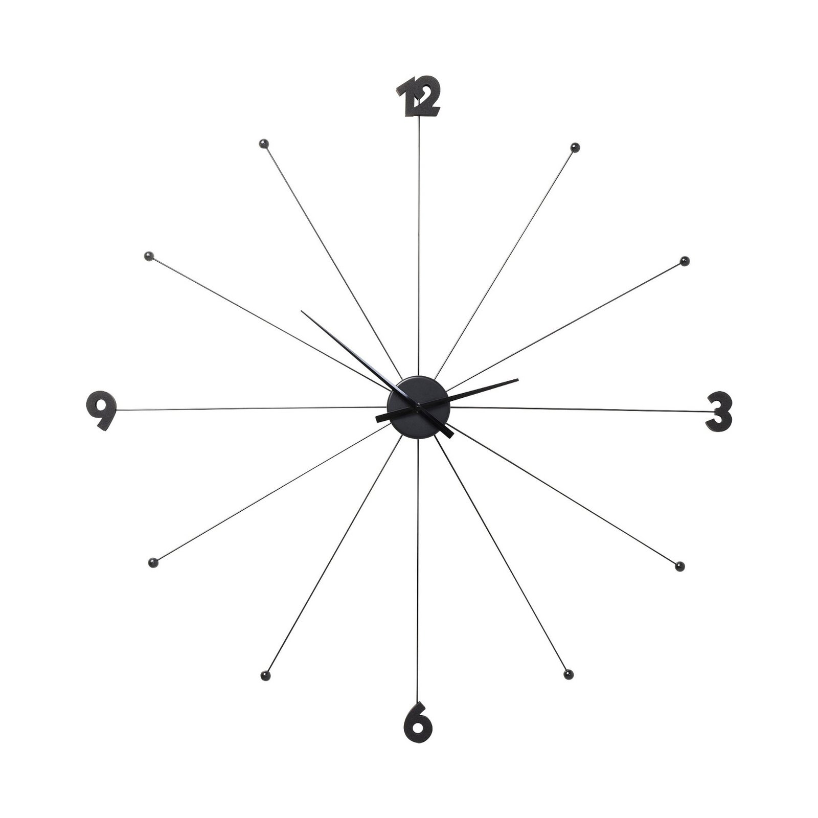 Relógio de parede KARE Like Umbrella, alumínio, poliestireno, Ø 100 cm