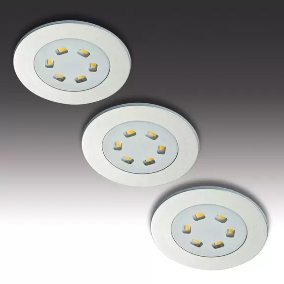 Lampenwelt 3er-Set LED-Einbauleuchte R 55