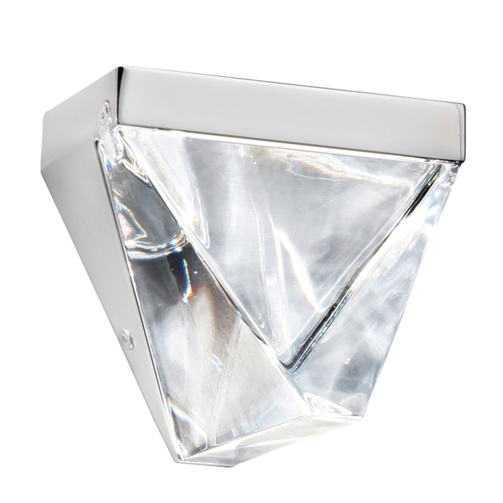 Fabbian Tripla - kristály LED fali lámpa, alu