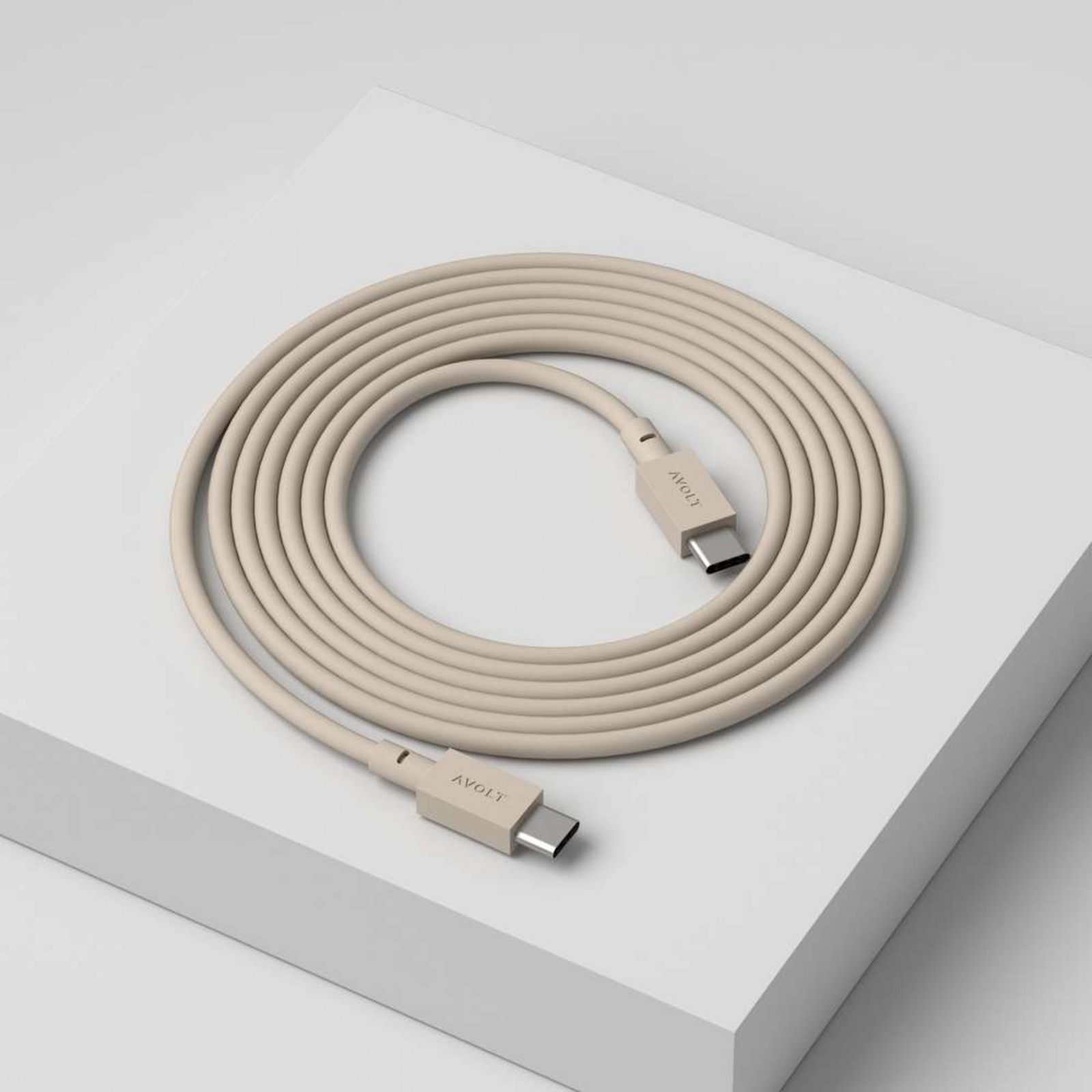 Cable 1 USB-C to USB-C 2m Beige - Avolt