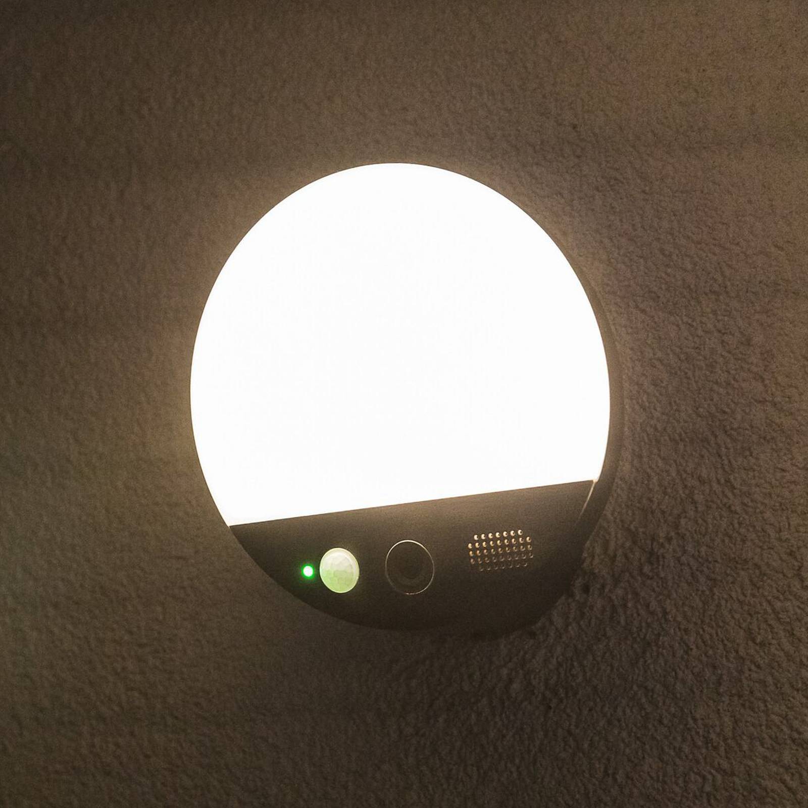 OSRAM SMART+ WiFi Kinkiet zewnętrzny ROUND, kamera, czujnik, szary