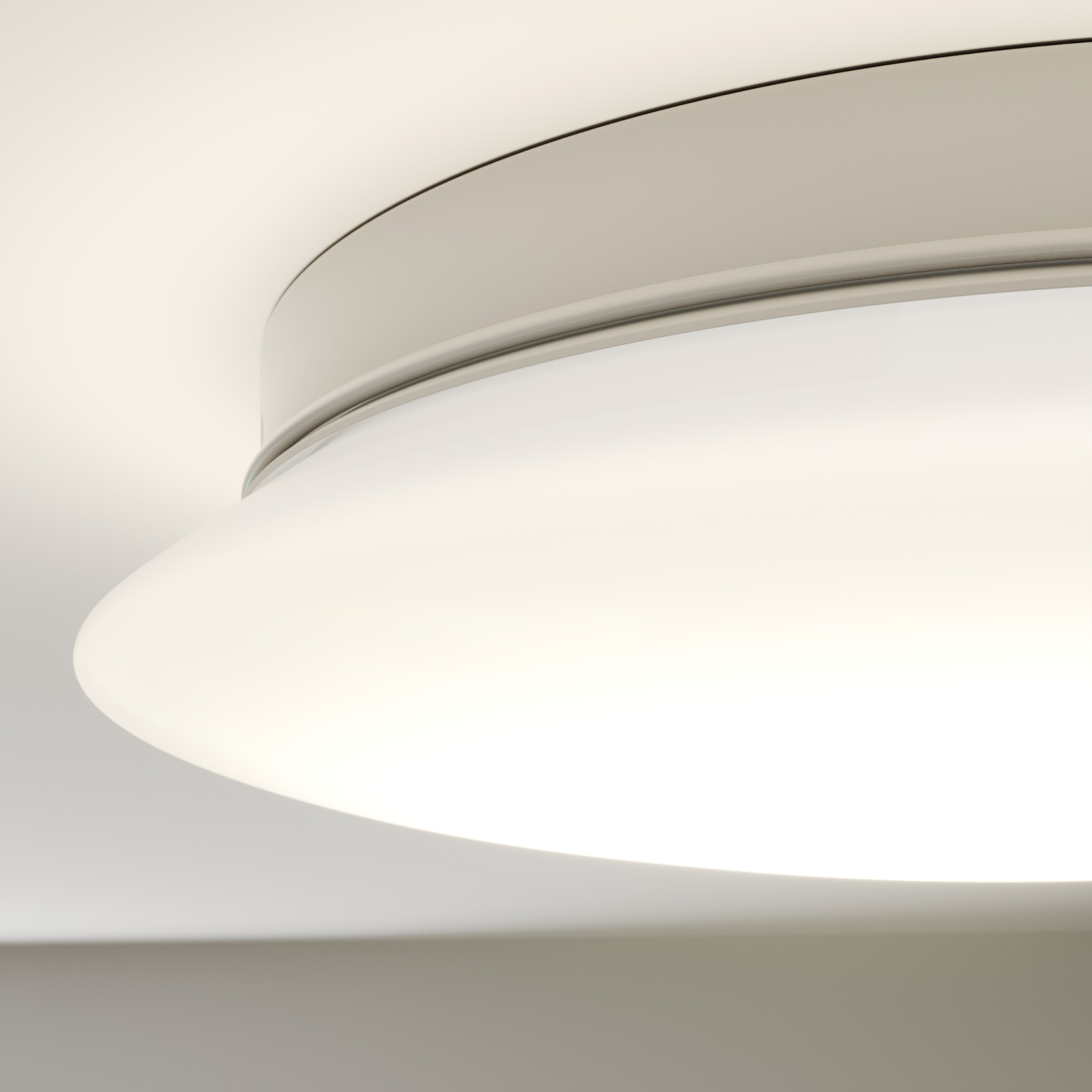 Arcchio Solomia LED-taklampe, IP44, glass, rund