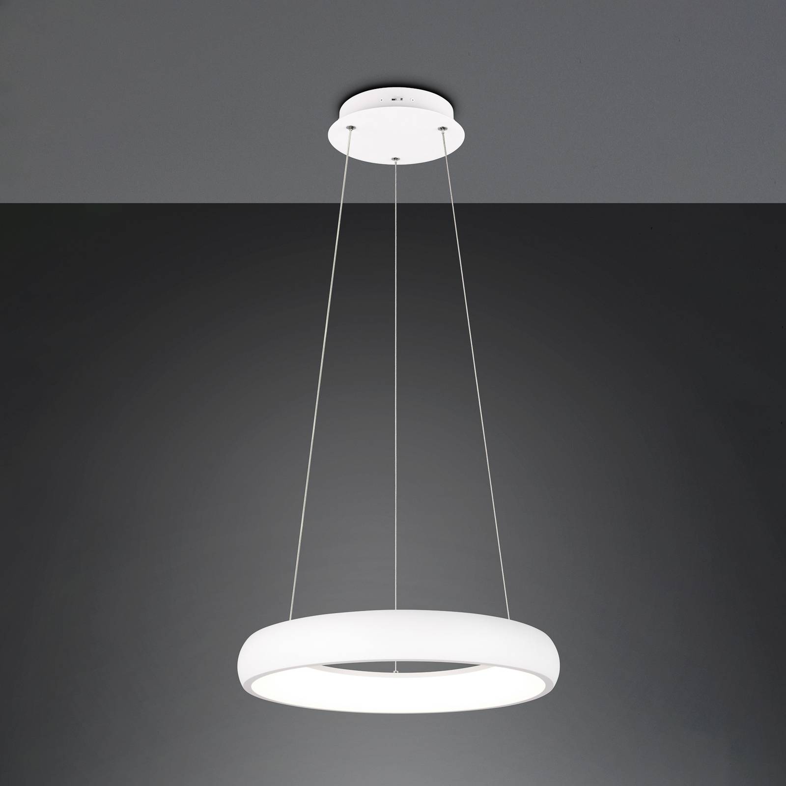 Trio Lighting Suspension LED Cardona Ø 46,5 cm blanc CCT métal