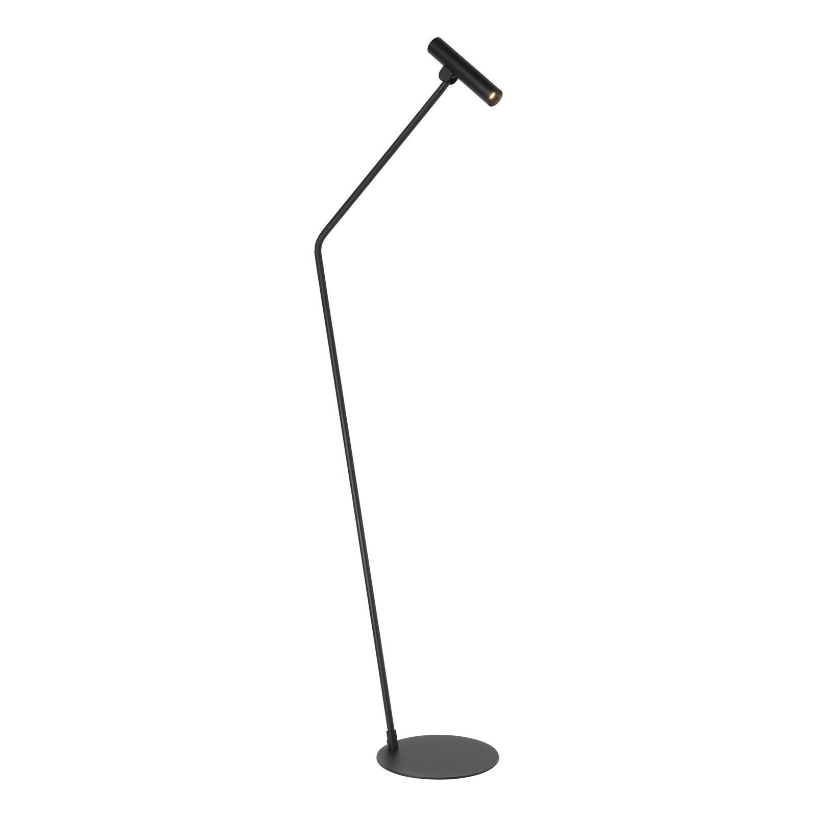 Φωτιστικό δαπέδου Almudaina LED, μαύρο, ύψος 157 cm, ατσάλι