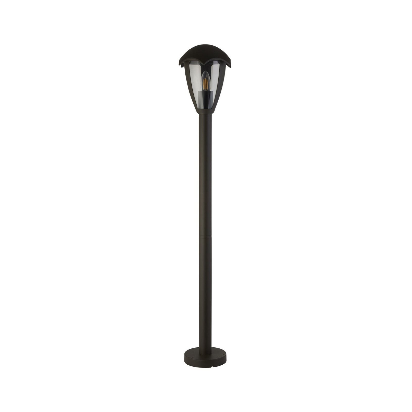 Lampione Bluebell, IP44, nero, altezza 97 cm, metallo