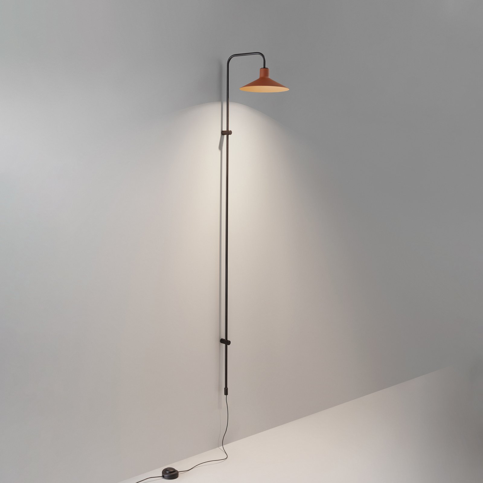 Bover Platet A05 LED-Wandlampe Dimmer, terracotta