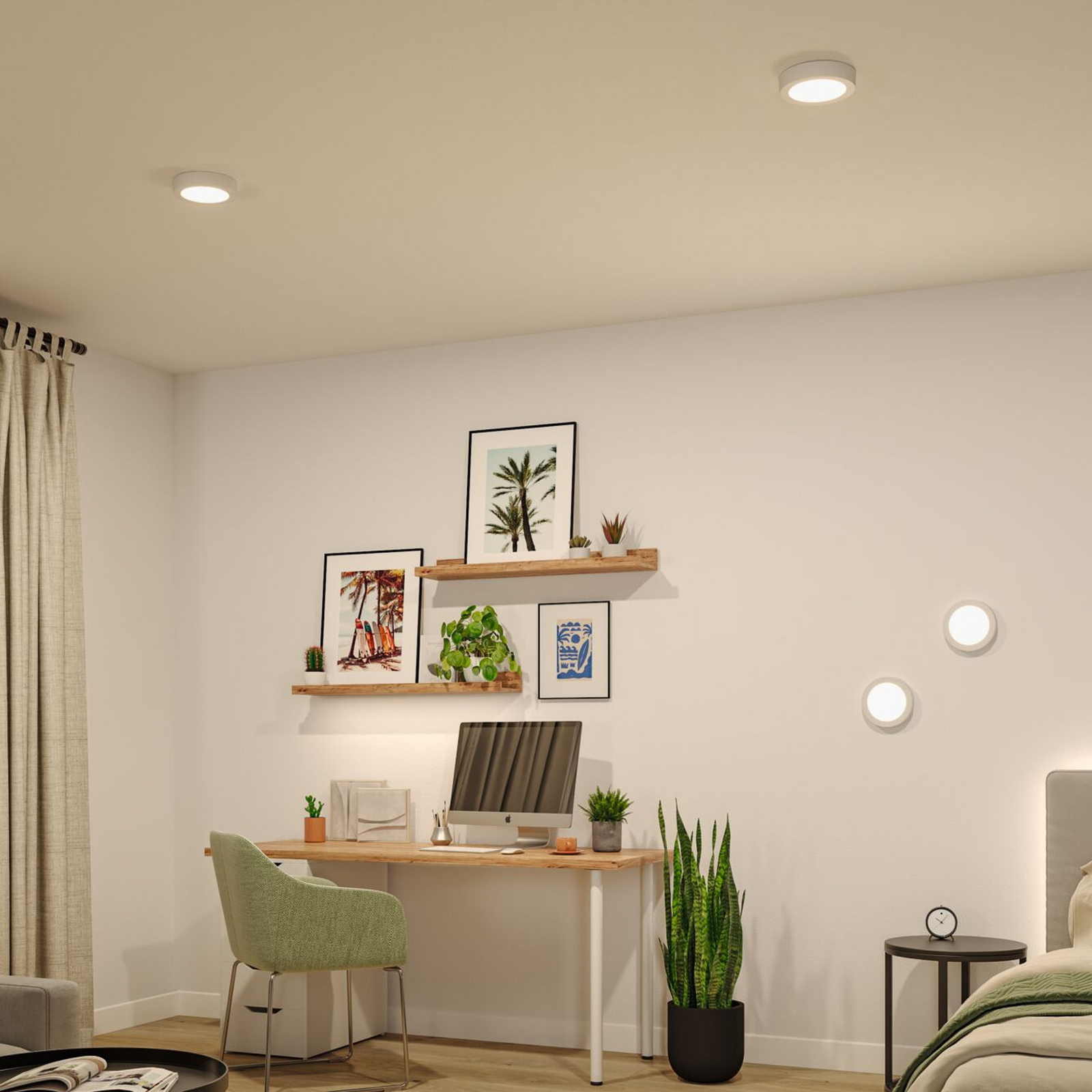 LED stropní svítidlo Paulmann Abia 2, Ø 17 cm, bílé, CCT LED stropní svítidlo Paulmann Abia 2, Ø 17 cm, bílé, CCT