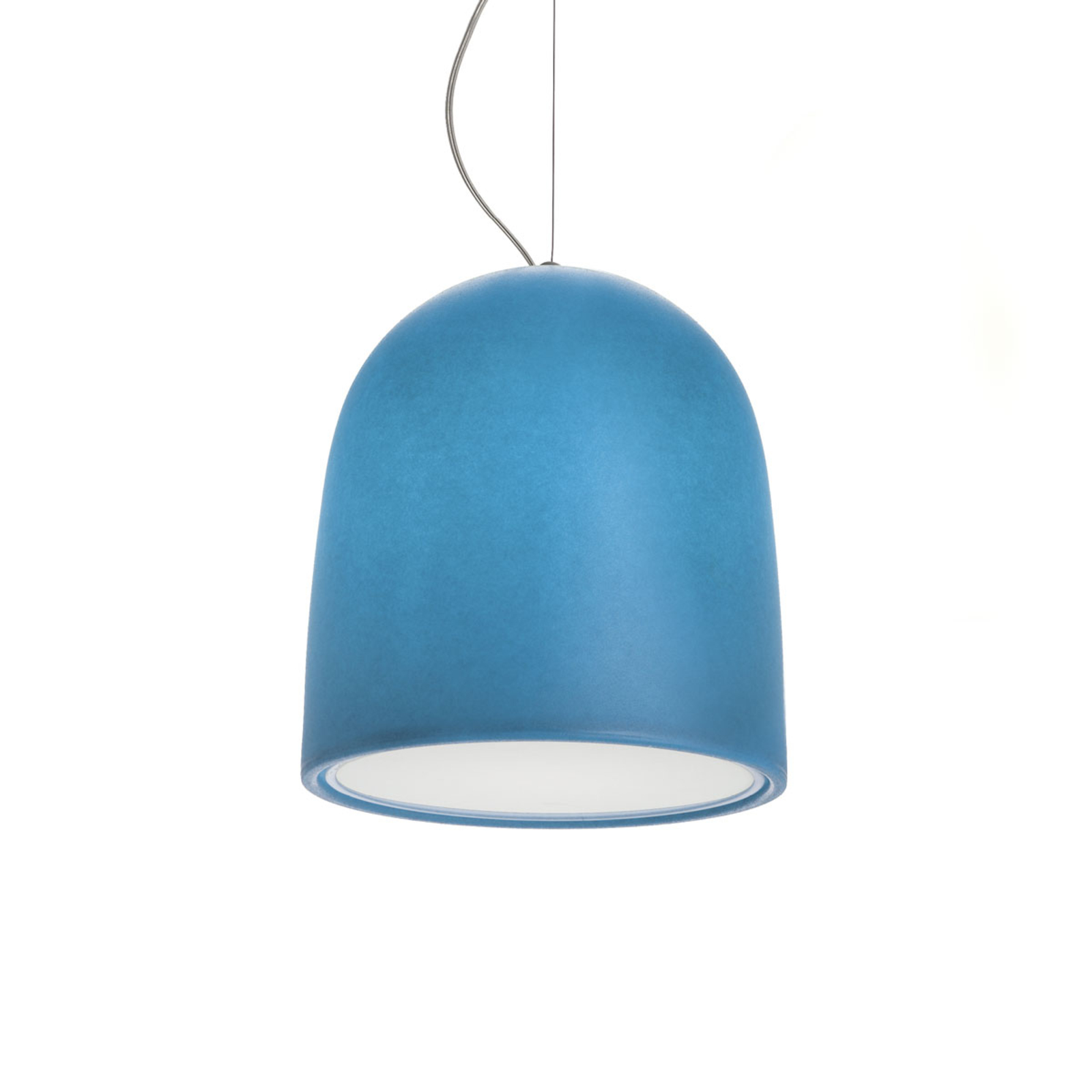 MODO LUCE Modo Luce Campanone pendant lamp Ø 33 cm turquoise, for Living / Dining Room, metal, polyethylene, E27, 42 W, energy efficiency: A++, H: 36 cm