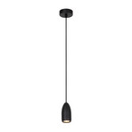 Lámpara colgante Evora, 1 luz, negro