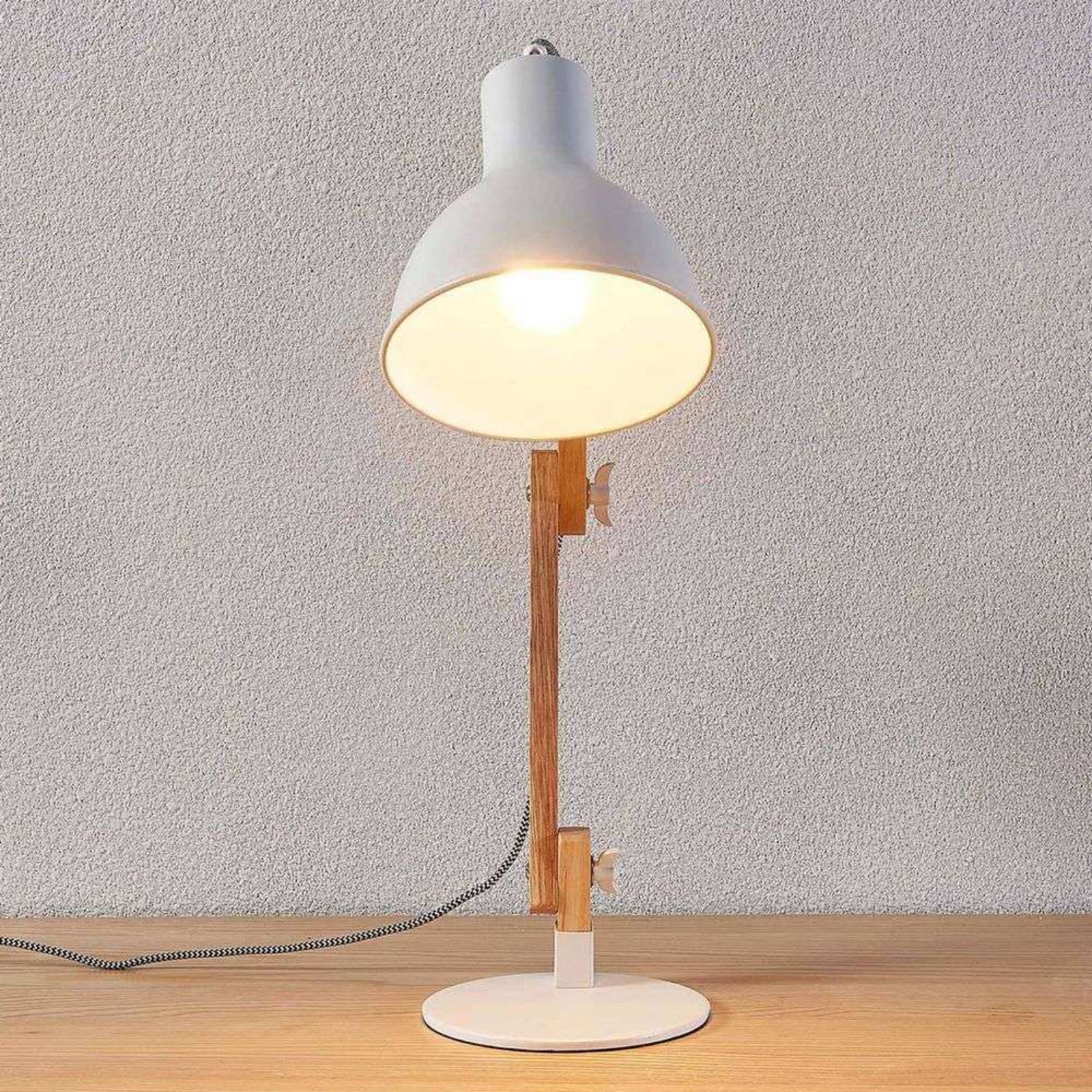 Shivanja Stolní Lampa White/Ash -  Lindby