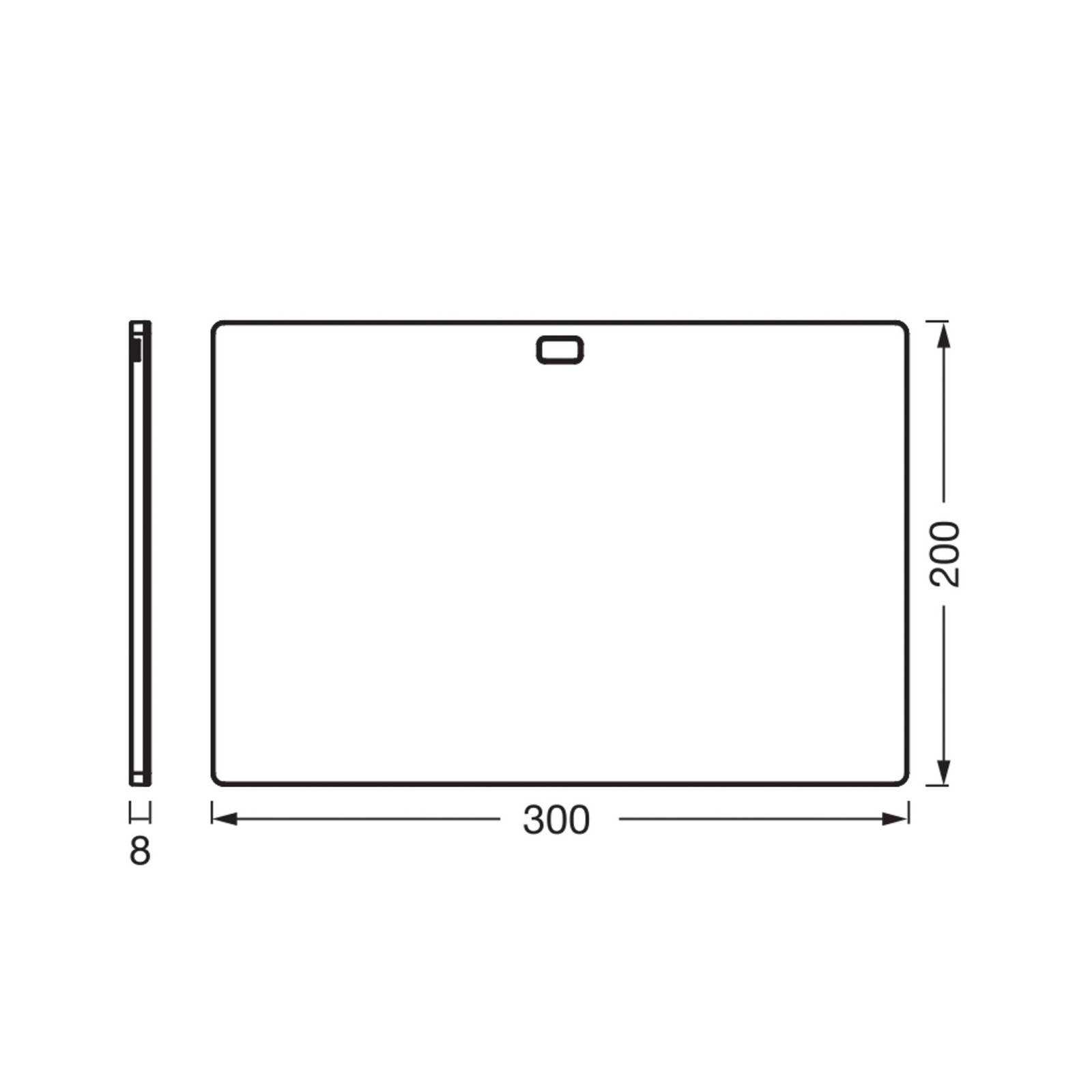 Oprawa podszafkowa LED OSRAM Panel 30 x 20 cm czarna CCT sączyniany