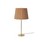 Stolní lampa GUBI 9205, mosaz, bambusové stínidlo, výška 58 cm
