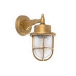 Nahir brass outdoor wall light, seawater-resistant