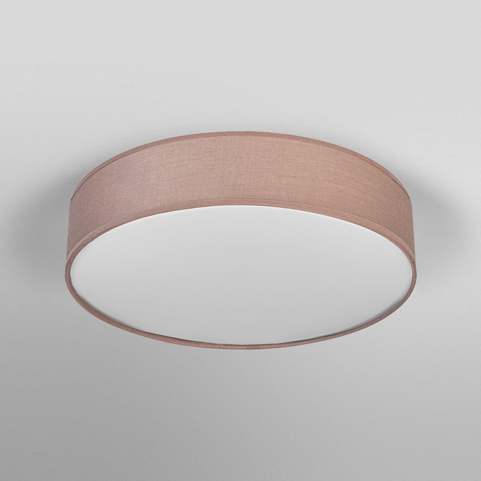 Lampa sufitowa OSRAM ORBIS PARIS, brązowa, Ø 48 cm, tekstylna, E27