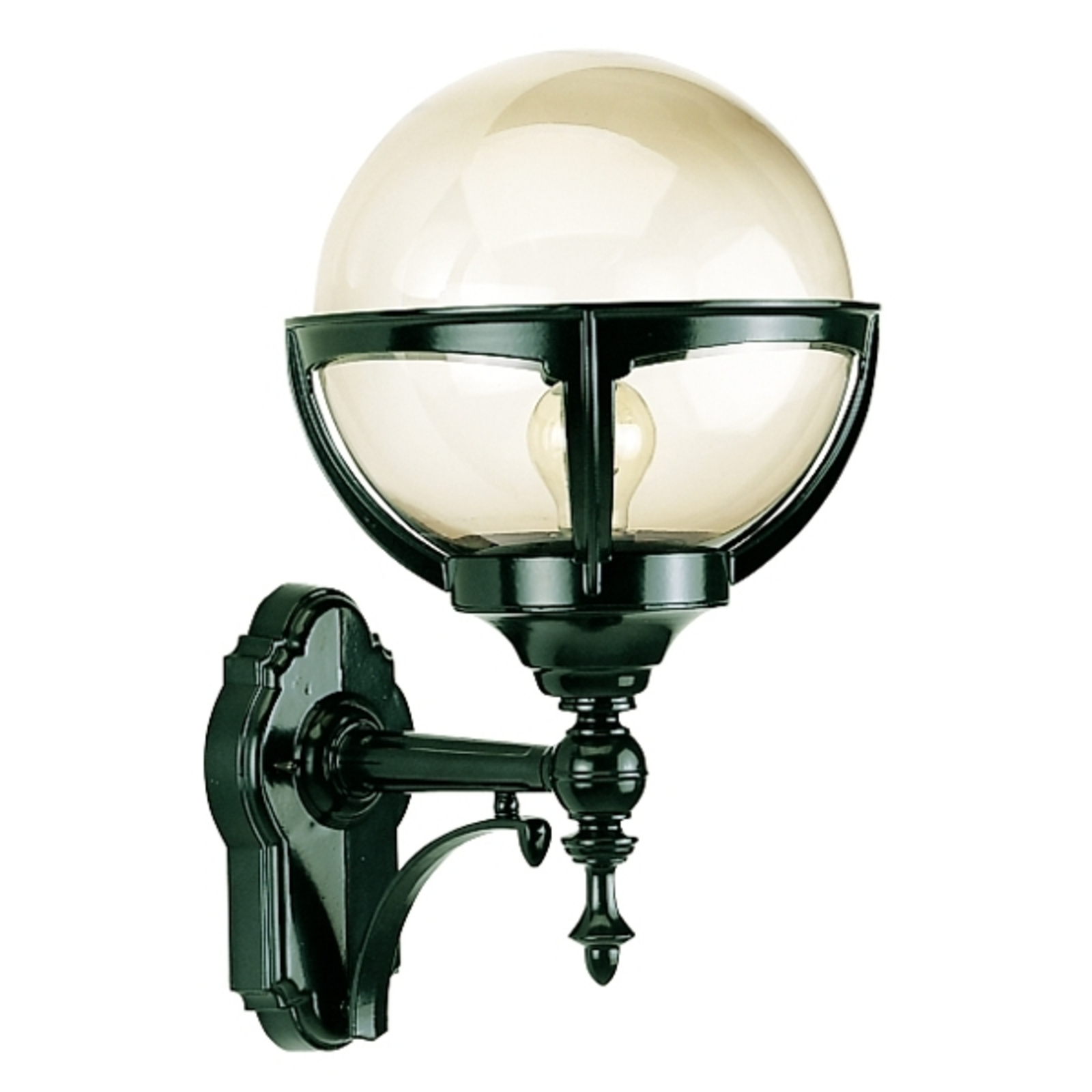 K. S. Verlichting Outdoor wall light Bali, green, metal, acrylic glass, E27, 60 W, energy efficiency: A++, H: 47 cm