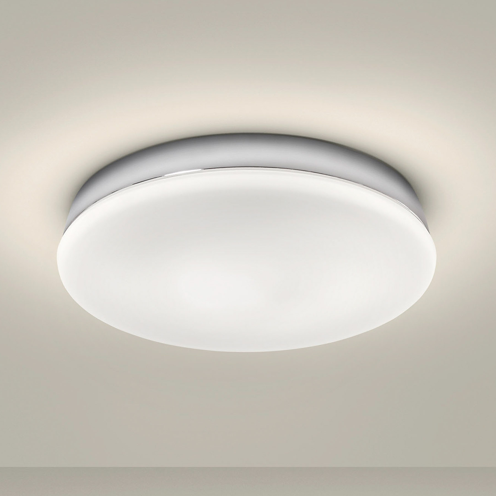 LEDS-C4 Circle LED ceiling light made of glass