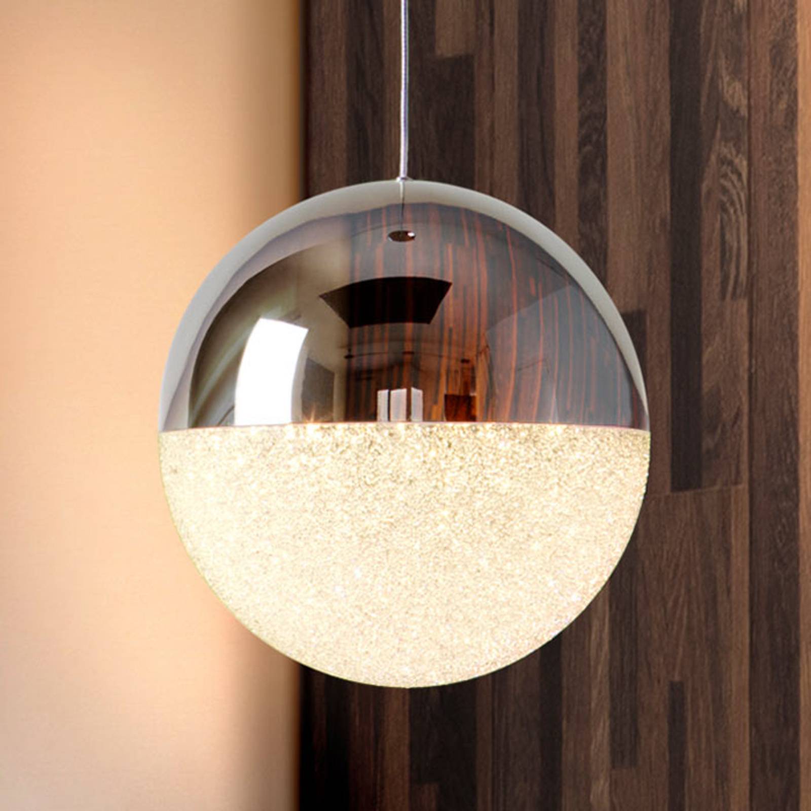 Kugelförmige LED-Hängeleuchte Sphere, Ø 20 cm