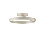 Plafonnier LED Saturn, Ø 40 cm, couleur crème-argent, métal