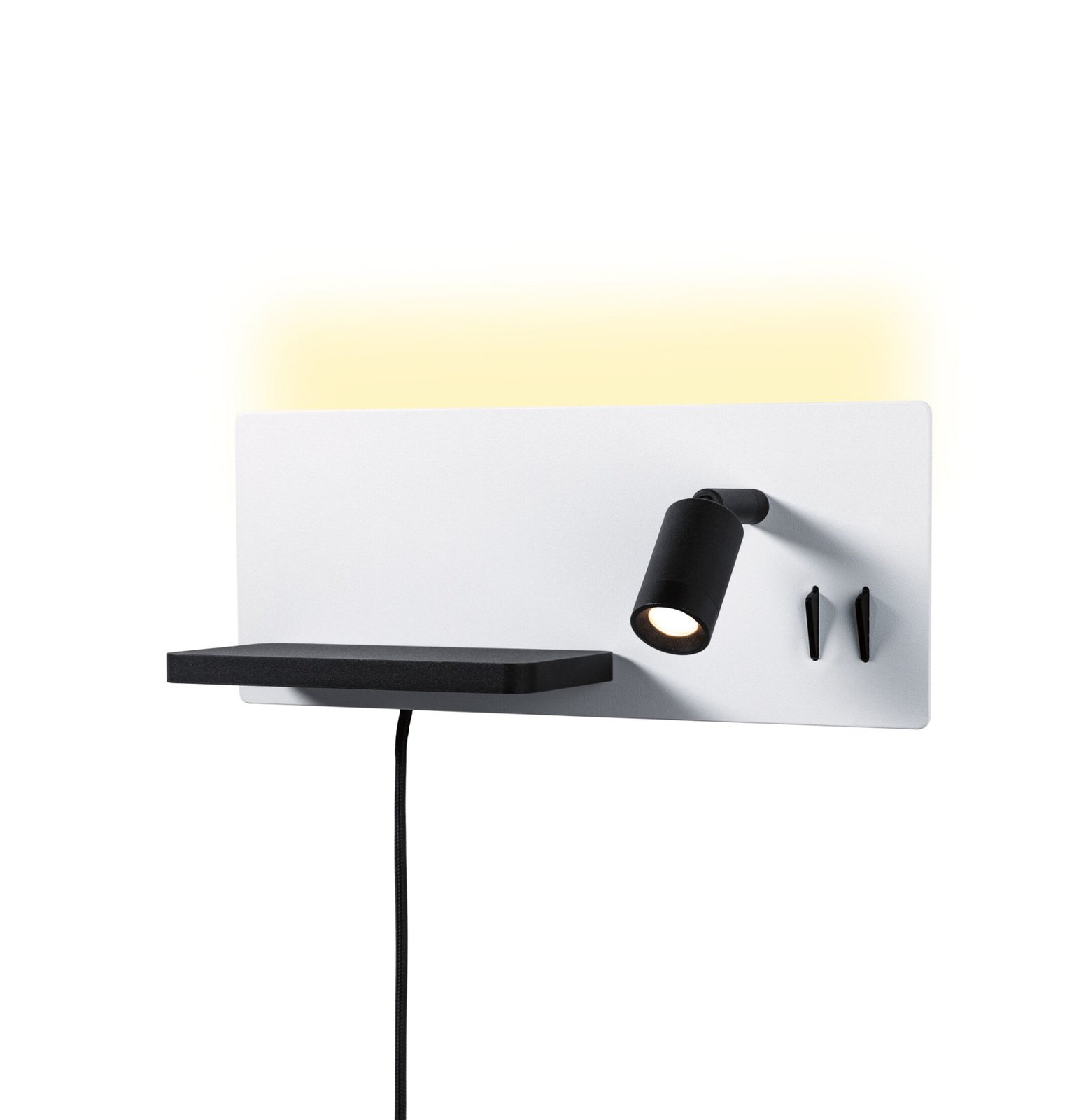 Serra LED Vägglampa USB C Dim. Right Side Matt Vit/Matt Svart - Paulmann