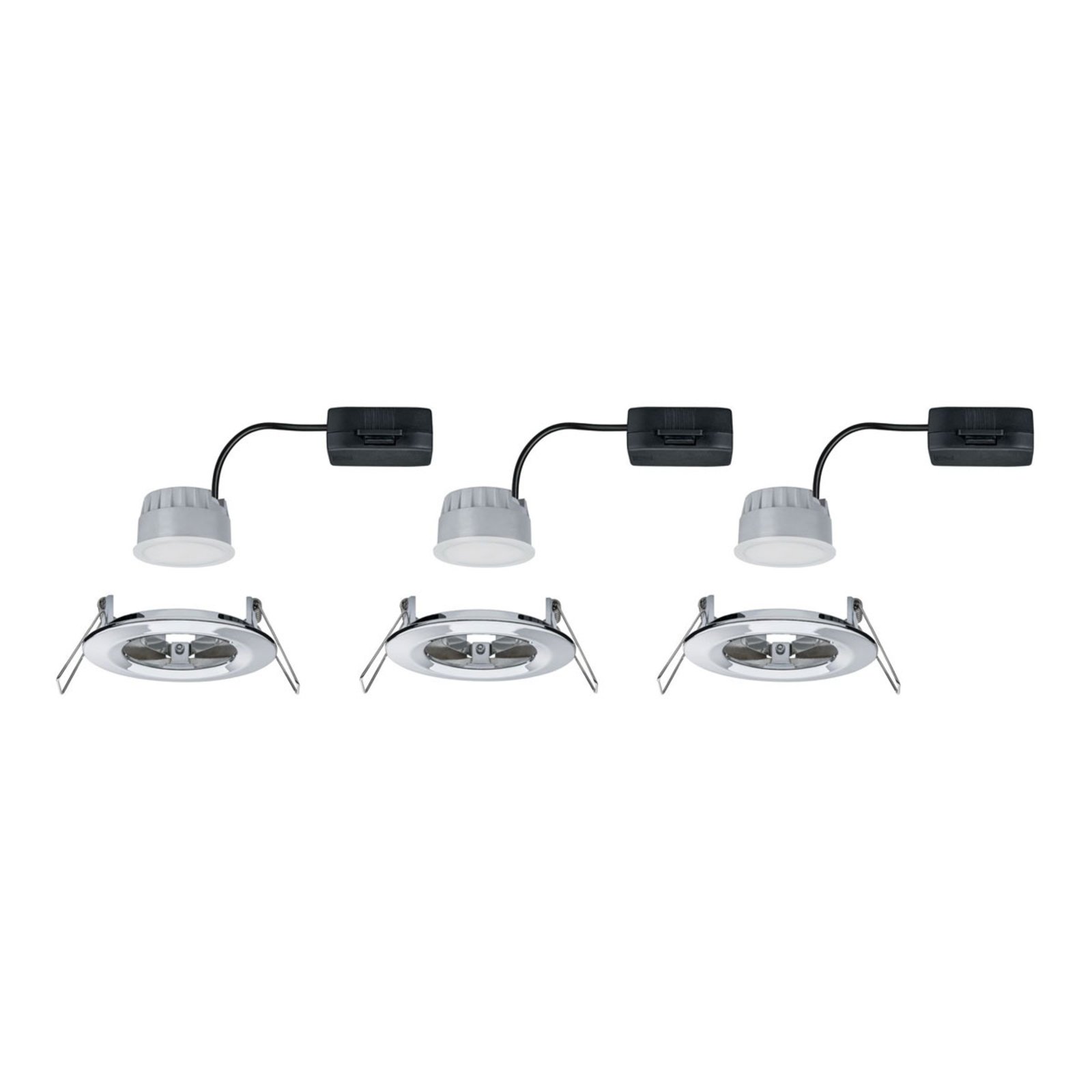 Paulmann LED-Einbauspot Nova Coin 3er rund 3-Step-dim