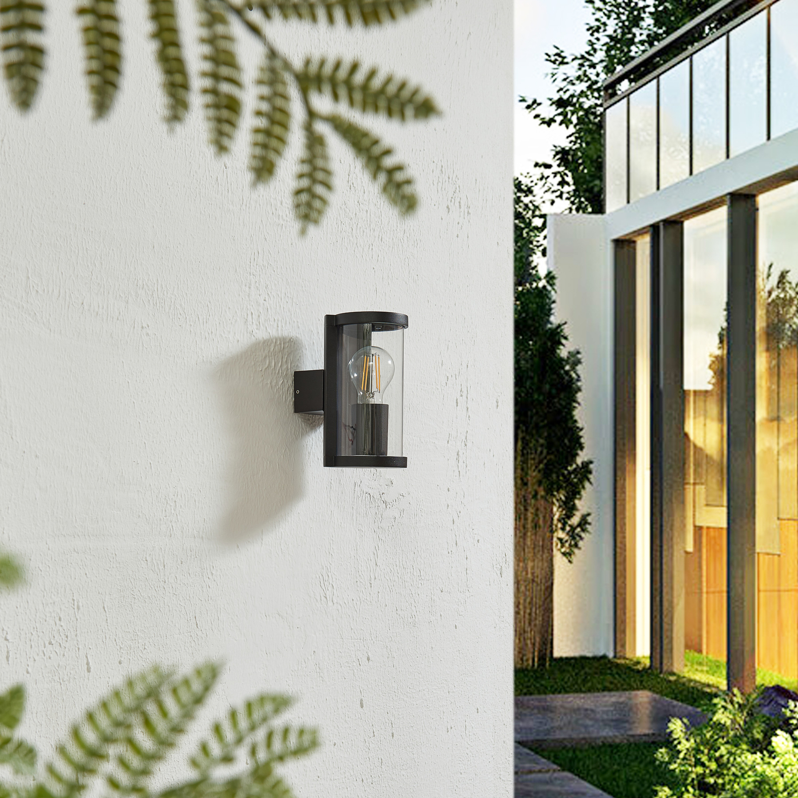 Zanta Utendørs Vegglampe H19,7 IP65 Svart - Lucande