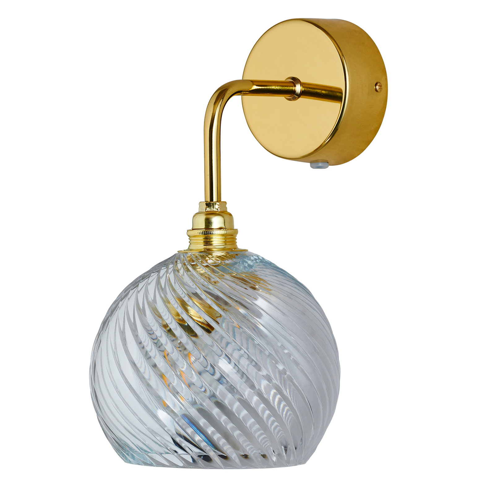 EBB & FLOW Rowan Wandlampe gold/crystal Ø 15,5 cm