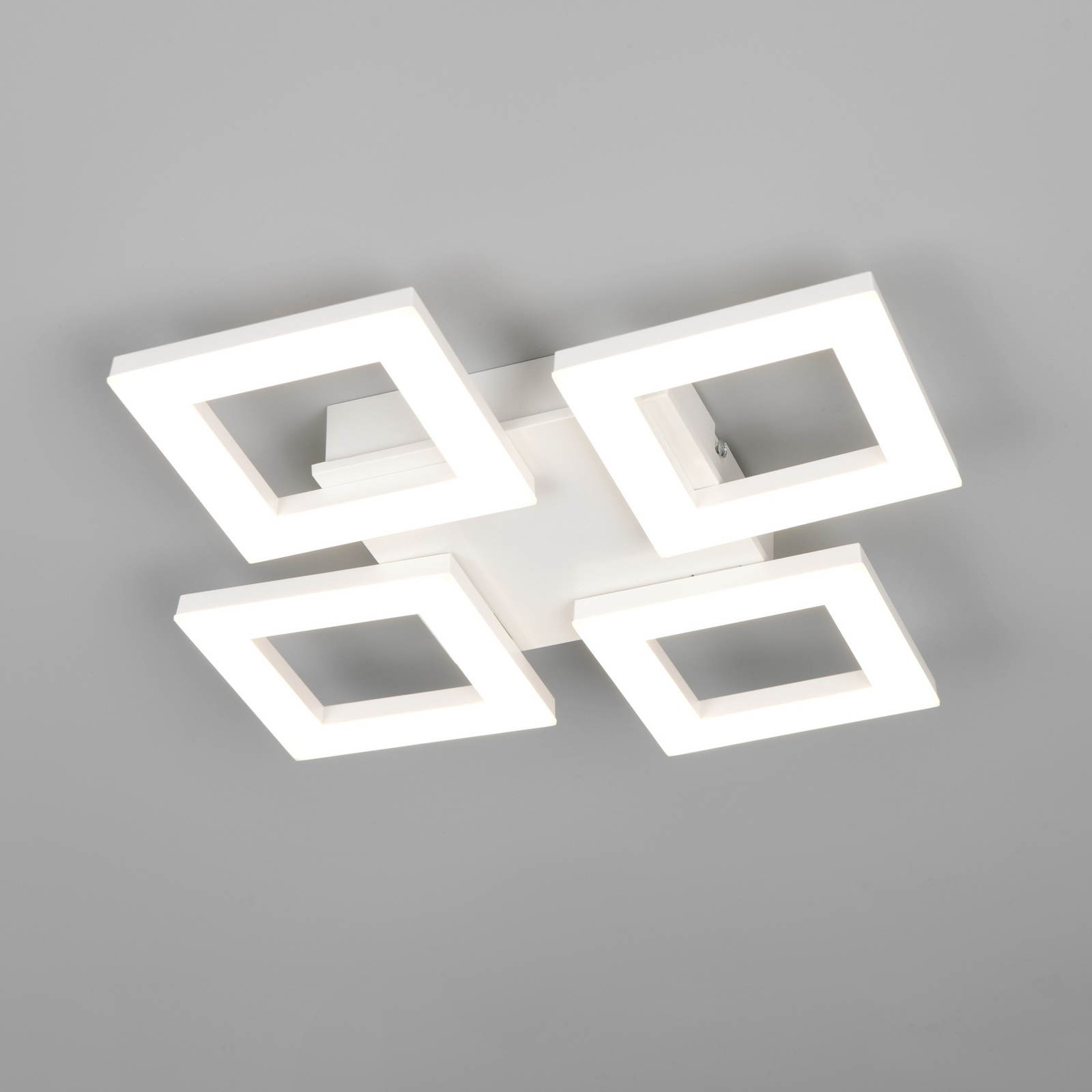 Plafoniera LED Cemi, angolare, bianca, in plastica, 4.000 K Plafoniera LED Cemi, angolare, bianca, in plastica, 4.000 K