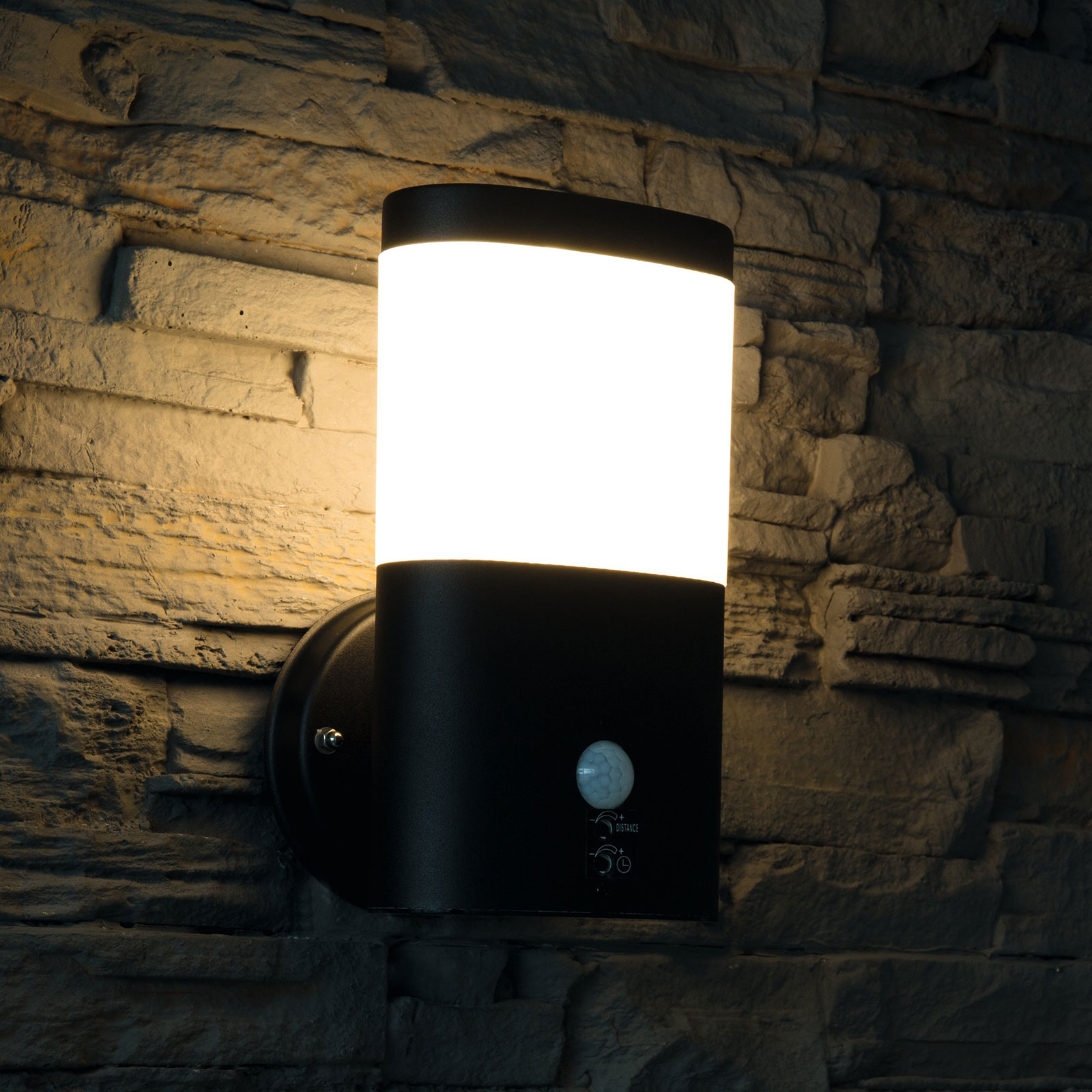 Camella LED outdoor wall light with sensor Lights.co.uk