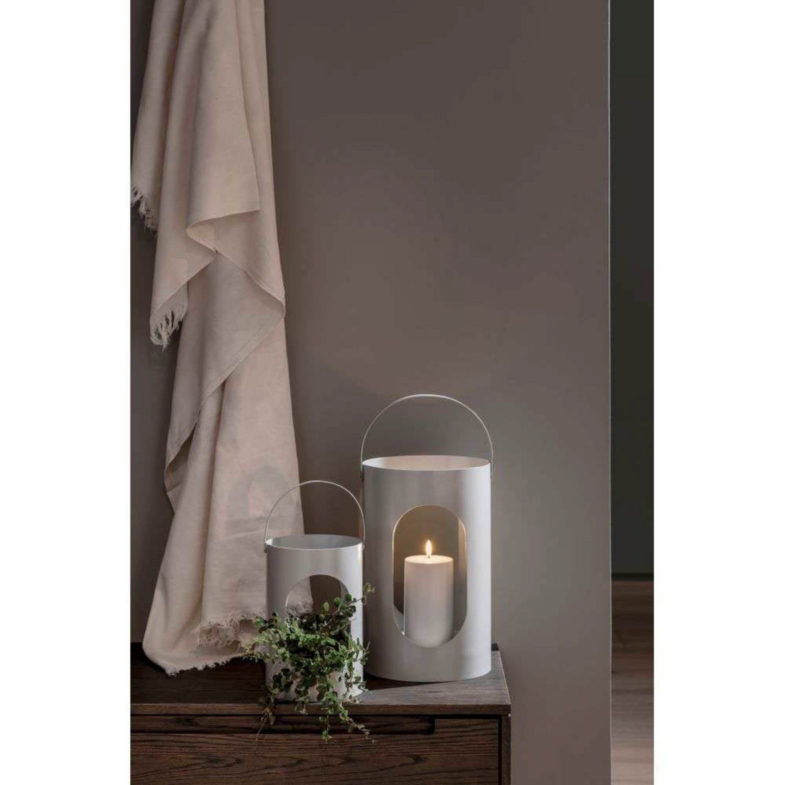 Uyuni & Ekta Light House Lantern 22x35 Light Grey - Uyuni Lighting