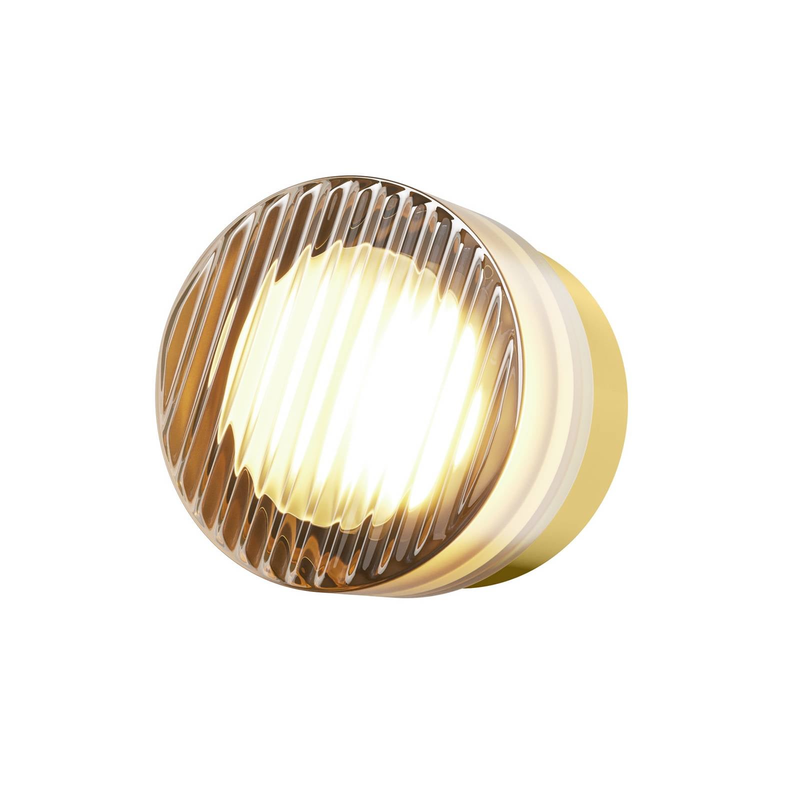 Maytoni Olo Led Wall Light, Textured Brass/Amber, Ø 13 Cm Cct