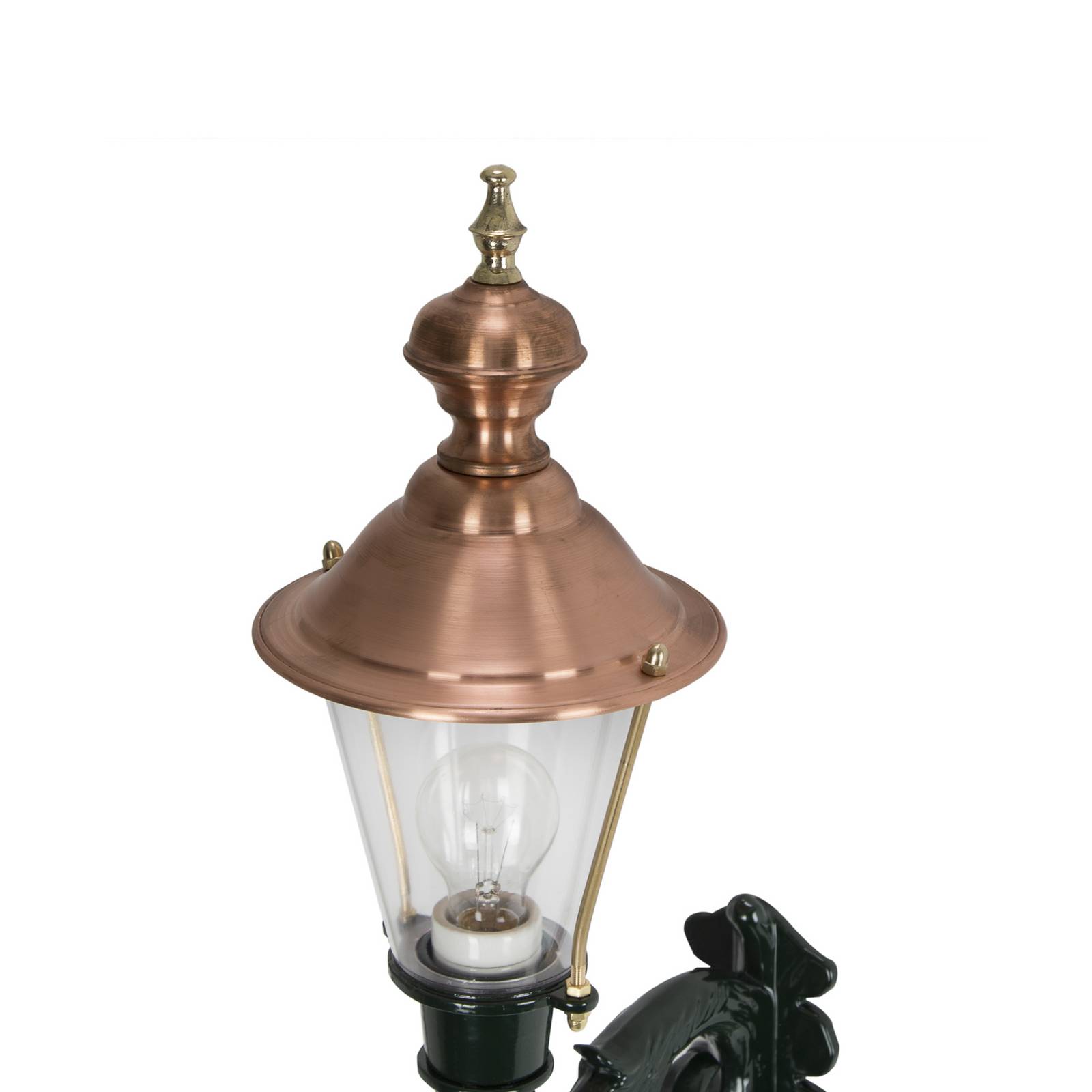 Außenwandleuchte Hoorn, Fassung oben, grün günstig online kaufen