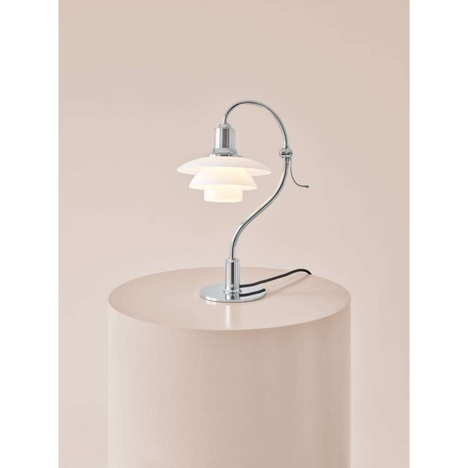 PH 2/2 Table Lamp Question Mark Chrome - Louis Poulsen