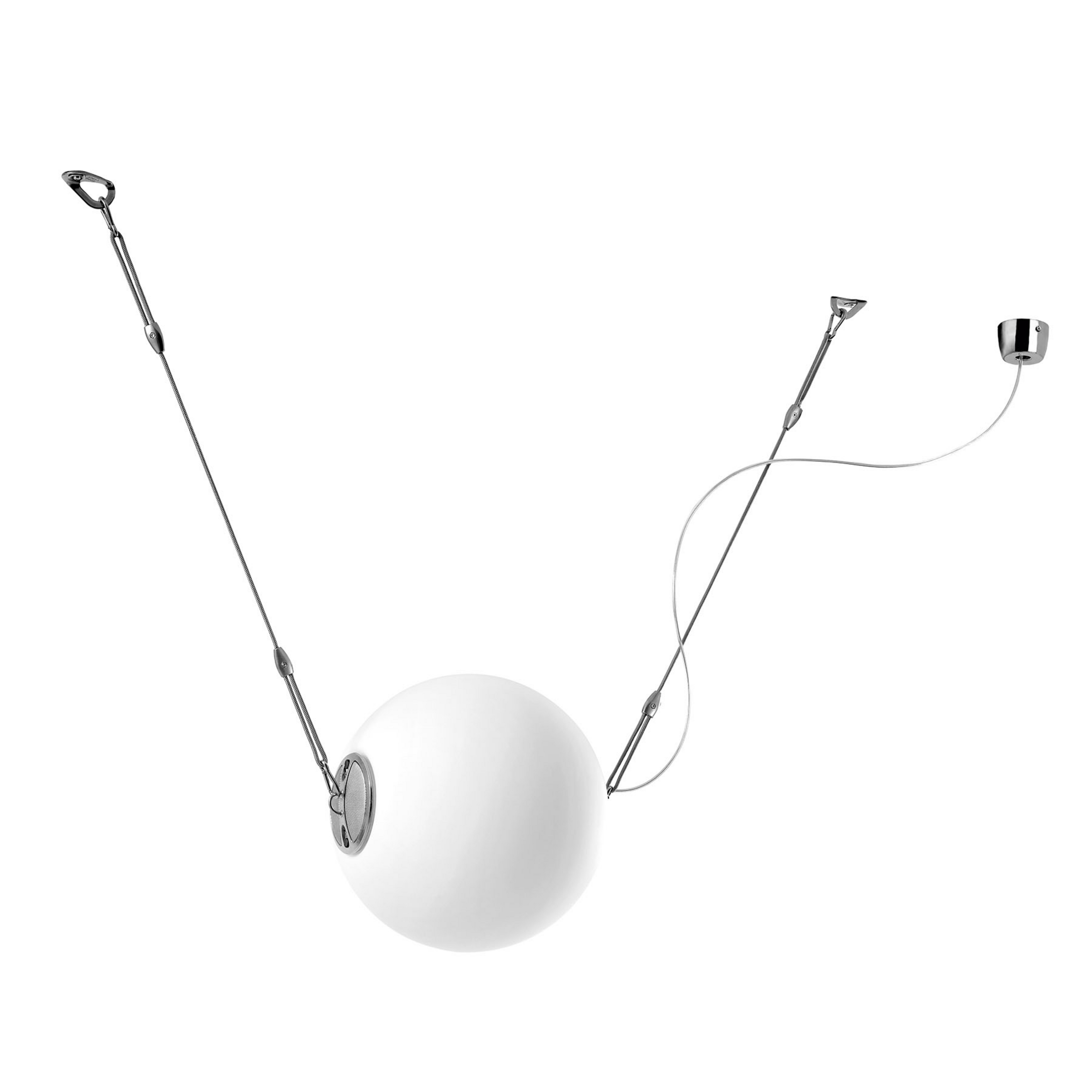 Závesné svietidlo Lumina Perla so sklenenou guľou, Ø 28 cm