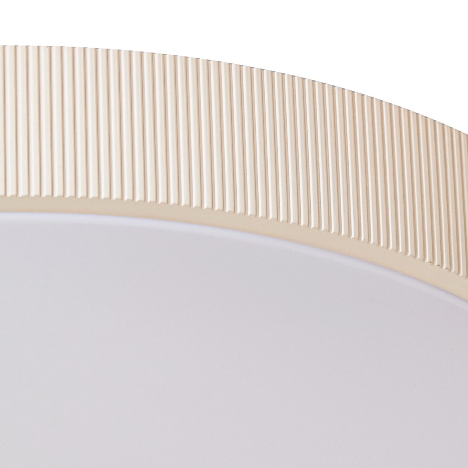 Lindby LED-Deckenleuchte Zylo, beige, Ø 49 cm, CCT, dimmbar