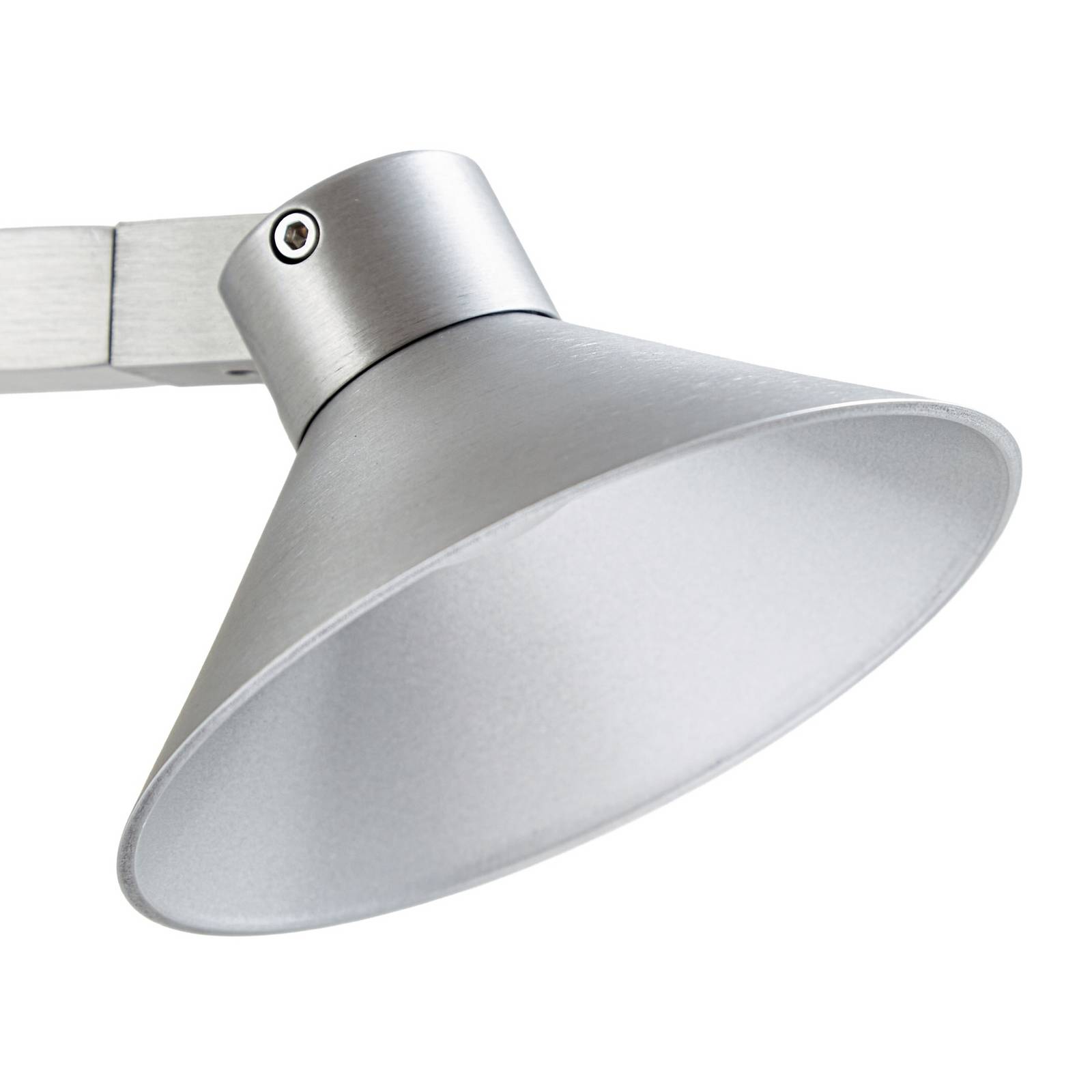 Żyrandol LED Lucande Steve, aluminium, 113 cm, 6-punktowy, ściemniany