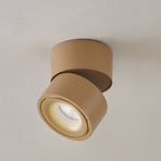 Spot pour plafond LED Arcchio, marron, à 1 lampe, 8,9 W