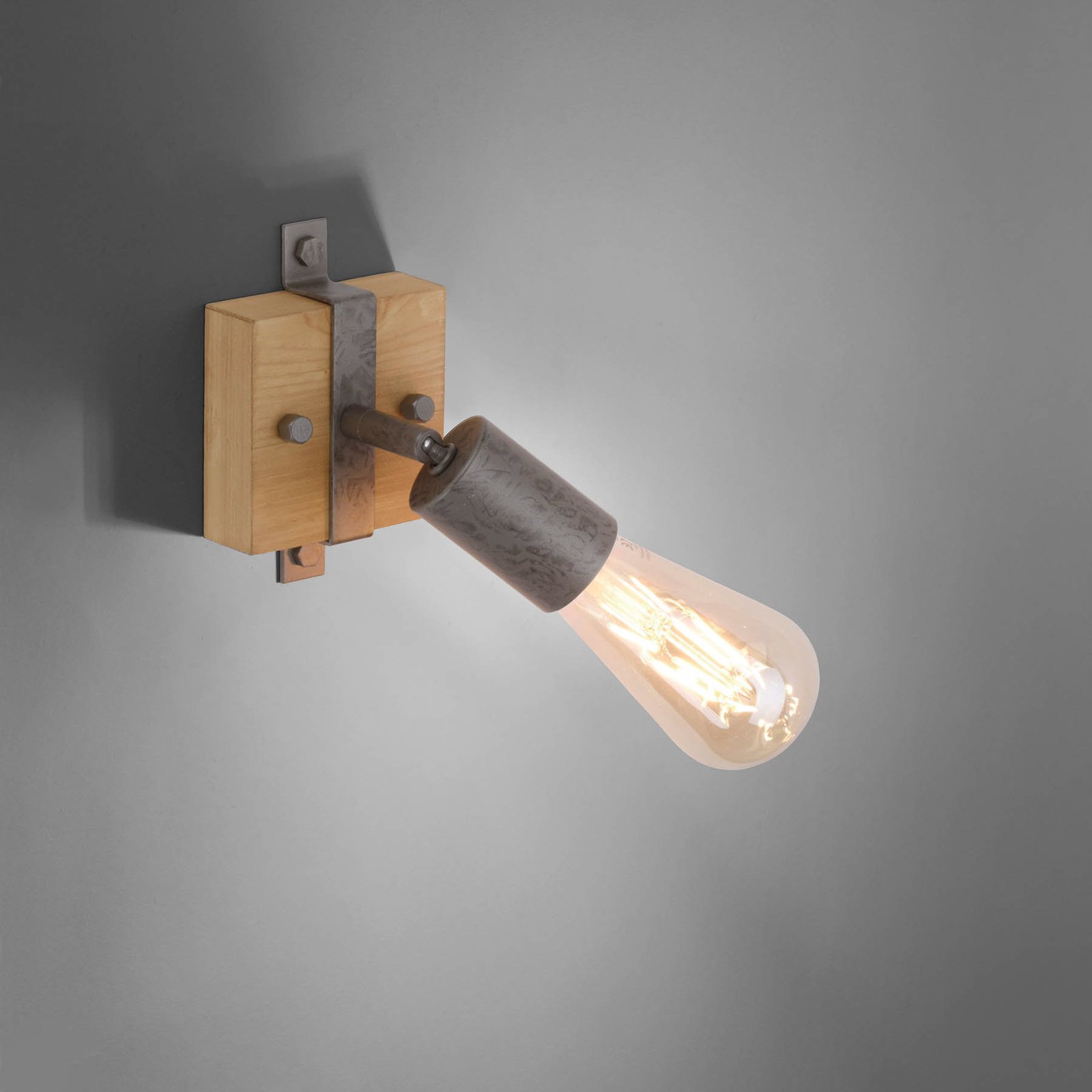 Slat ceiling light, pivotable, one-bulb