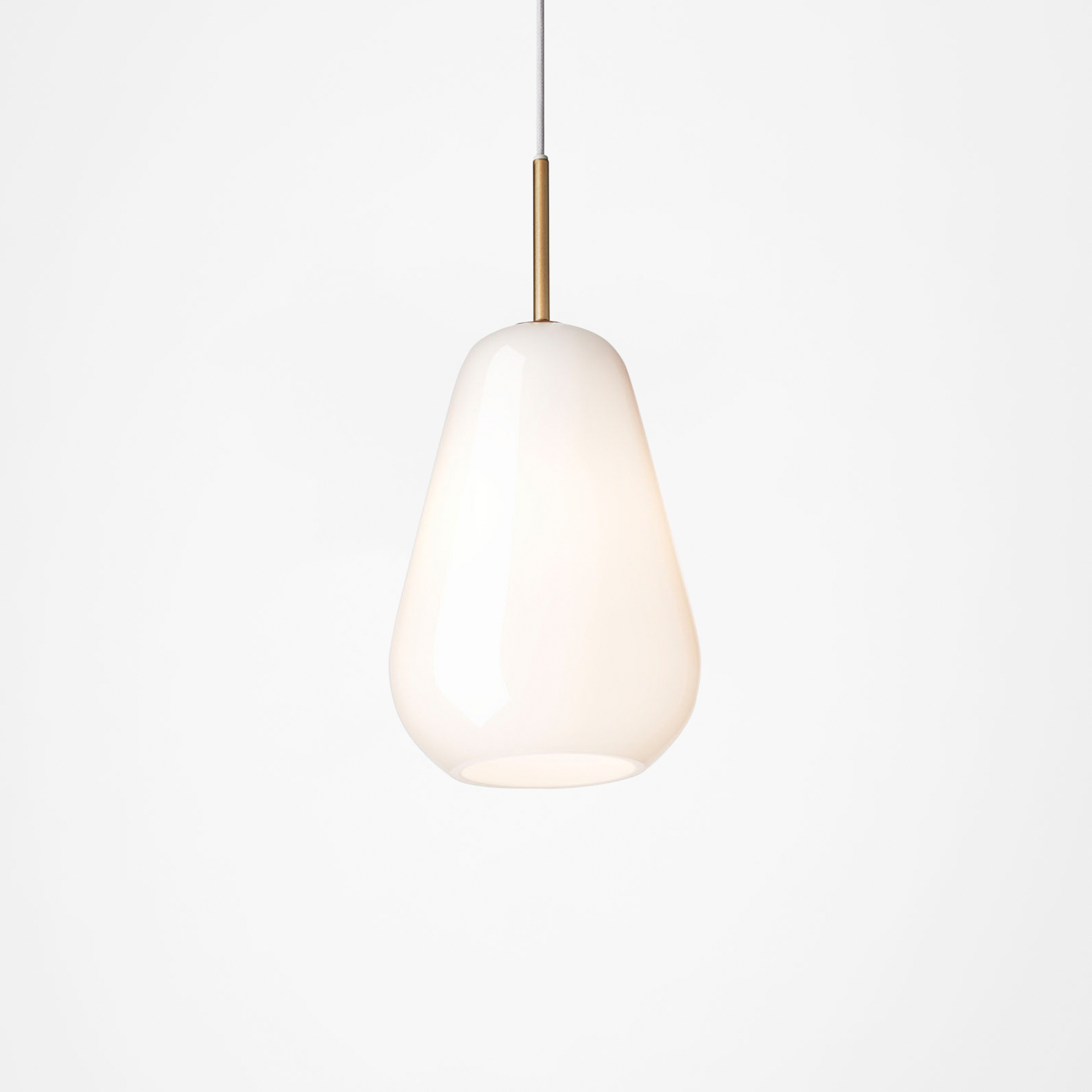 Anoli 1 Pendel Small Nordic Gold/Opal White - Nuura