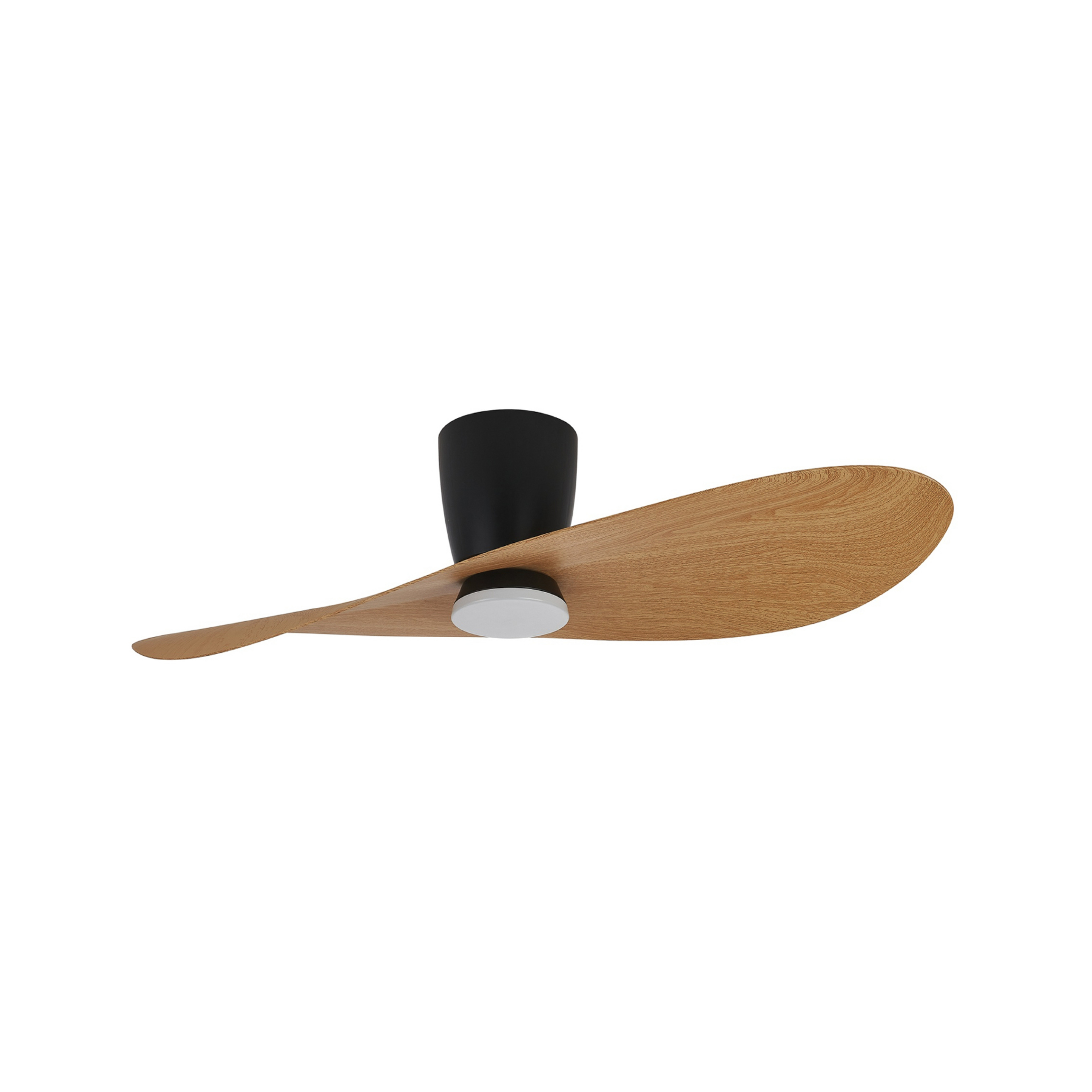LED-kattotuuletin Surfer, musta/puu, DC, hiljainen – Mantra