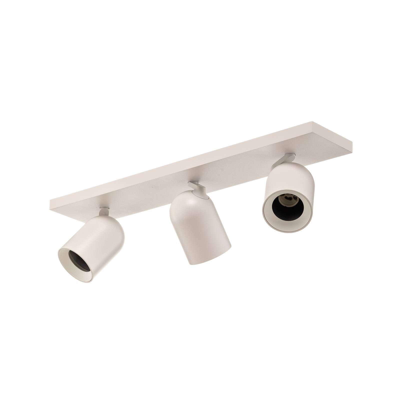 Arcchio Strahler Brinja, weiß, eckig, Ø 7 cm, 3-flg., GU10