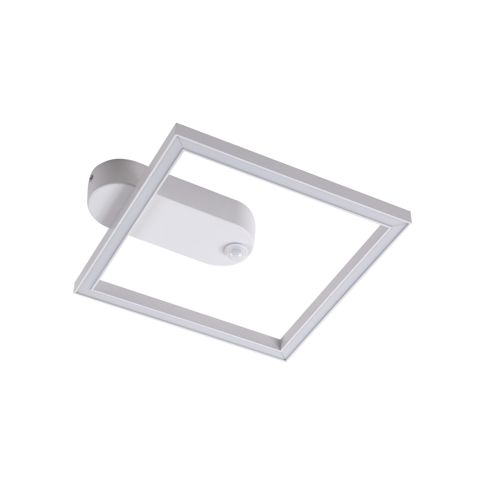 Lindby LED ceiling light Yulla, white, motion detector