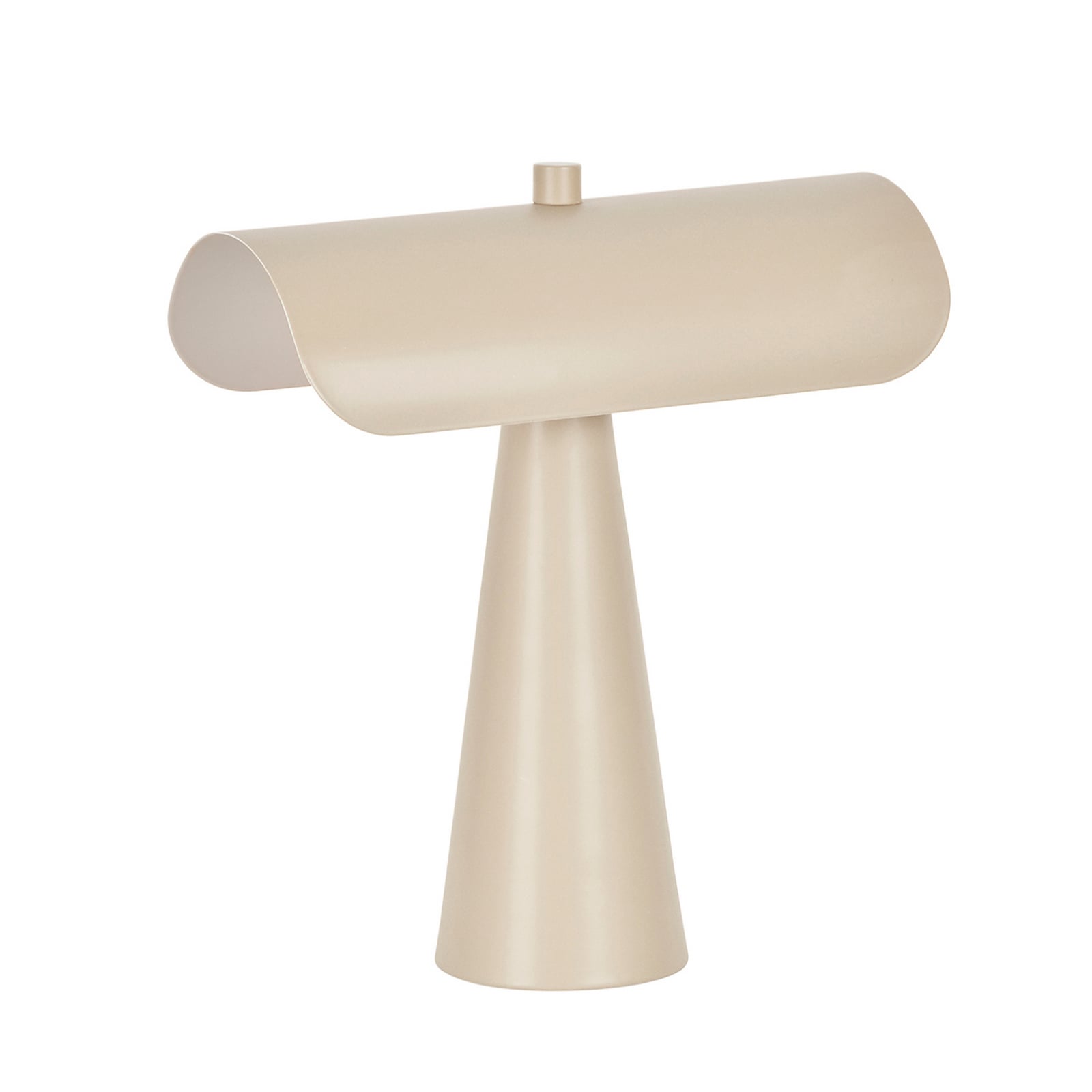 Bordlampe Billie, matt elfenbensfarget, 30 cm, metall Bordlampe Billie, matt elfenbensfarget, 30 cm, metall