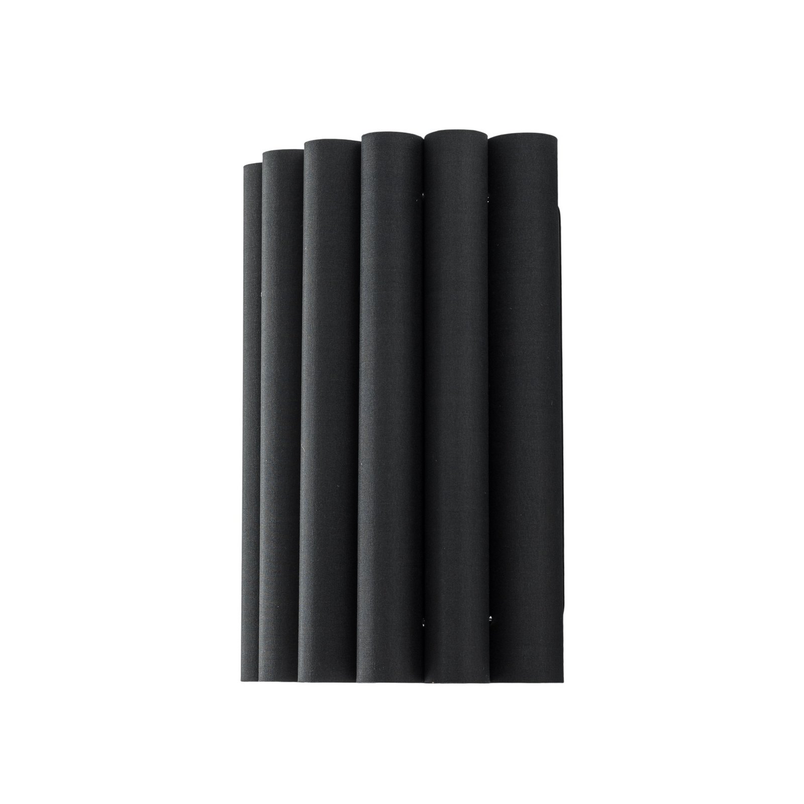 Стена лампа Aria, черна, микрофибър, E27