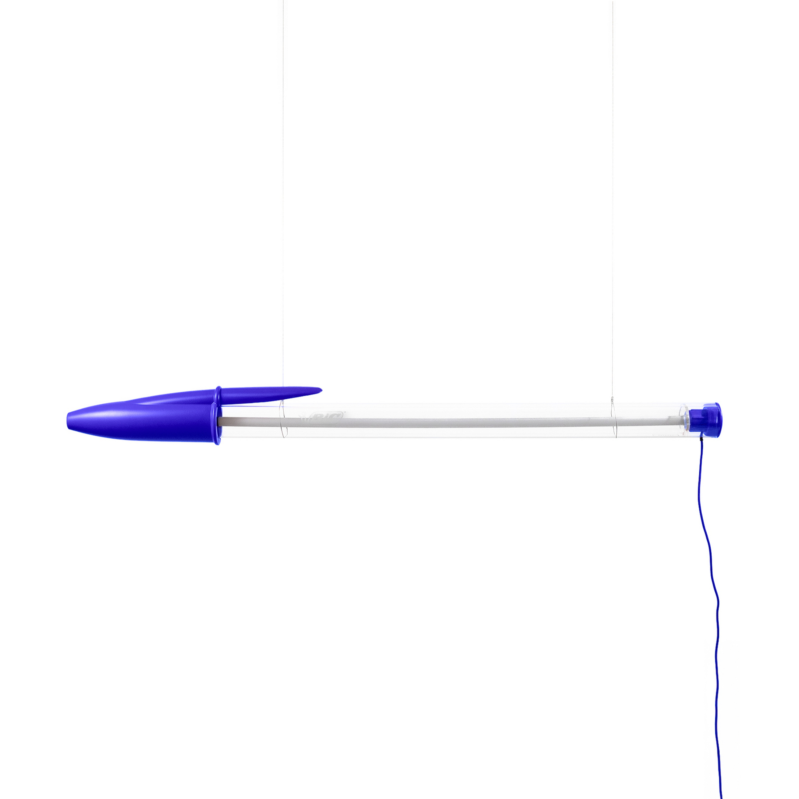 BIC LED-Pendelleuchte, blau, Länge 173 cm - Seletti BIC LED-Pendelleuchte, blau, Länge 173 cm - Seletti